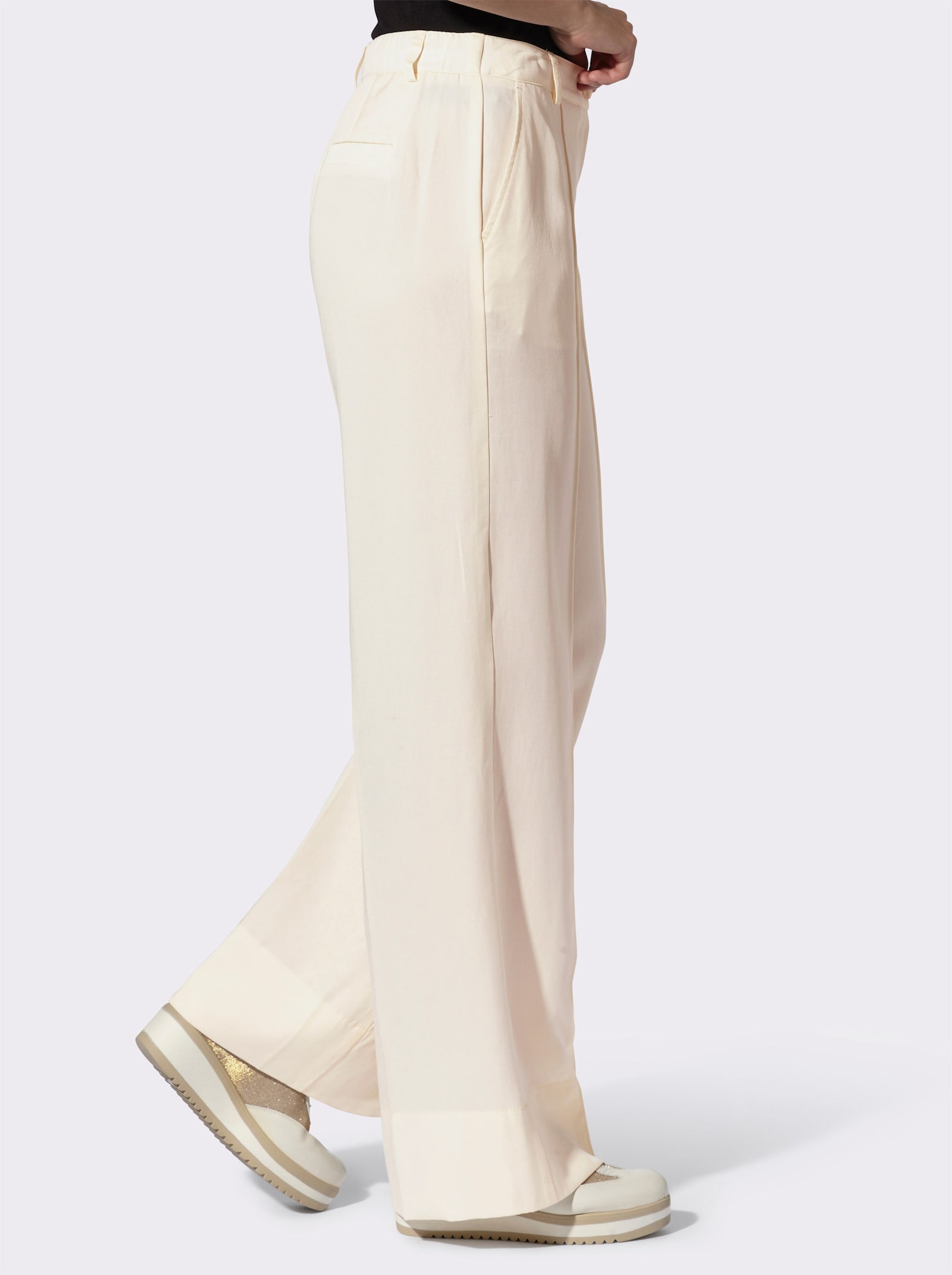 heine Hose mit Biesen - champagner