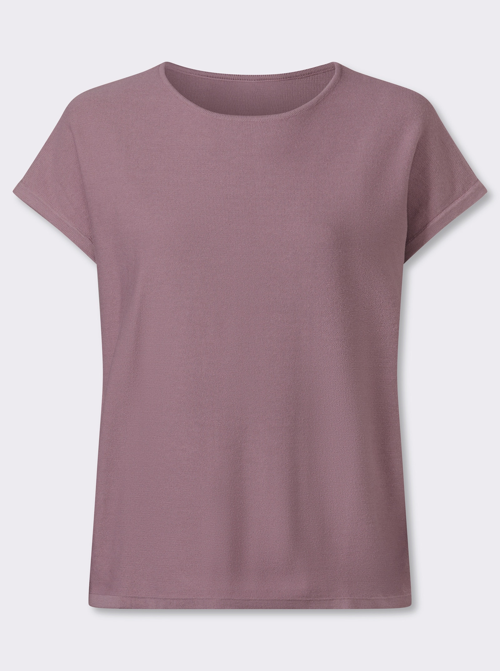 Pullunder in Linksstrick - mauve