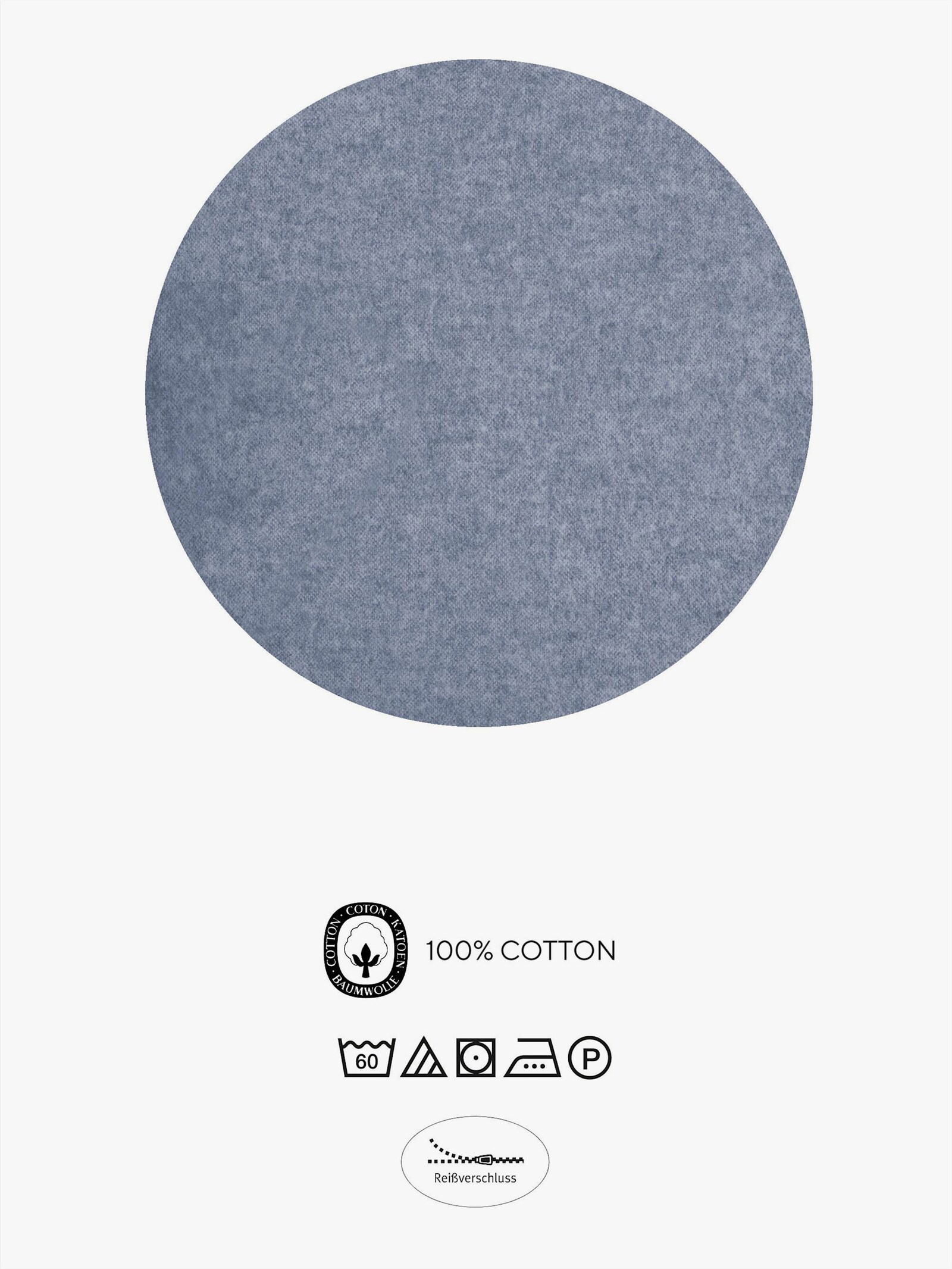 Biberna Bettwäsche - marine-meliert