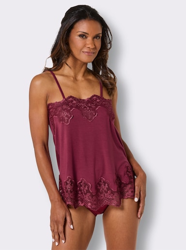 Trägertop in Modal-Qualität - bordeaux