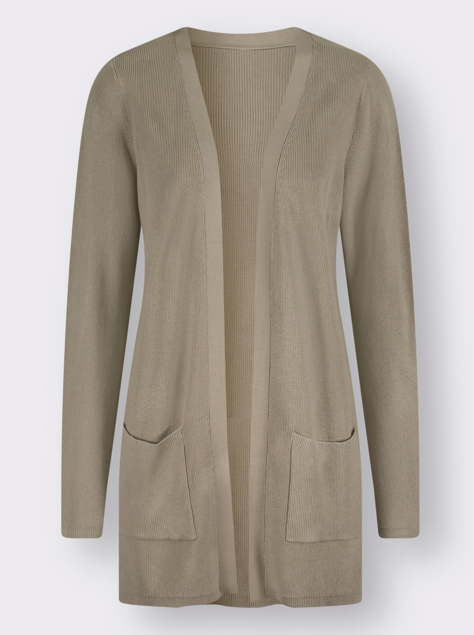 Lang vest van viscose - leem