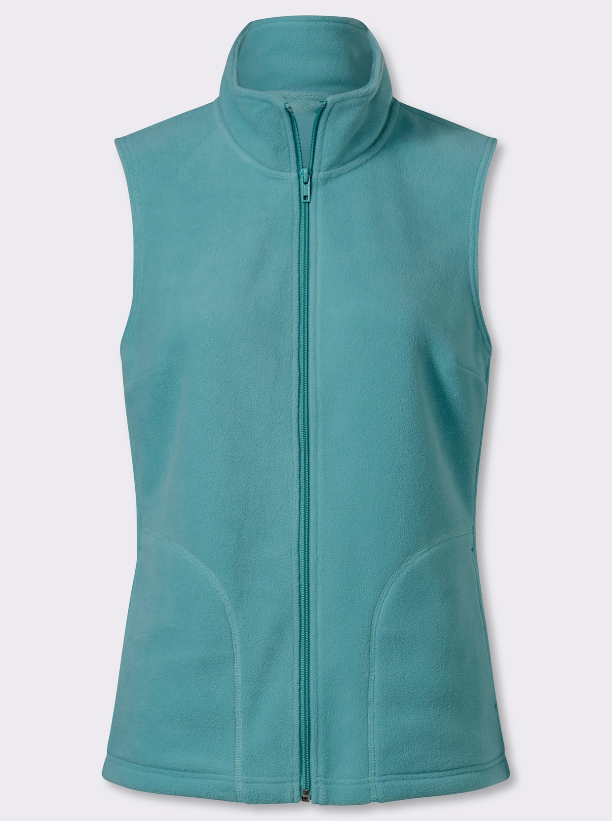 Fleeceweste mit Stehkragen - ozean