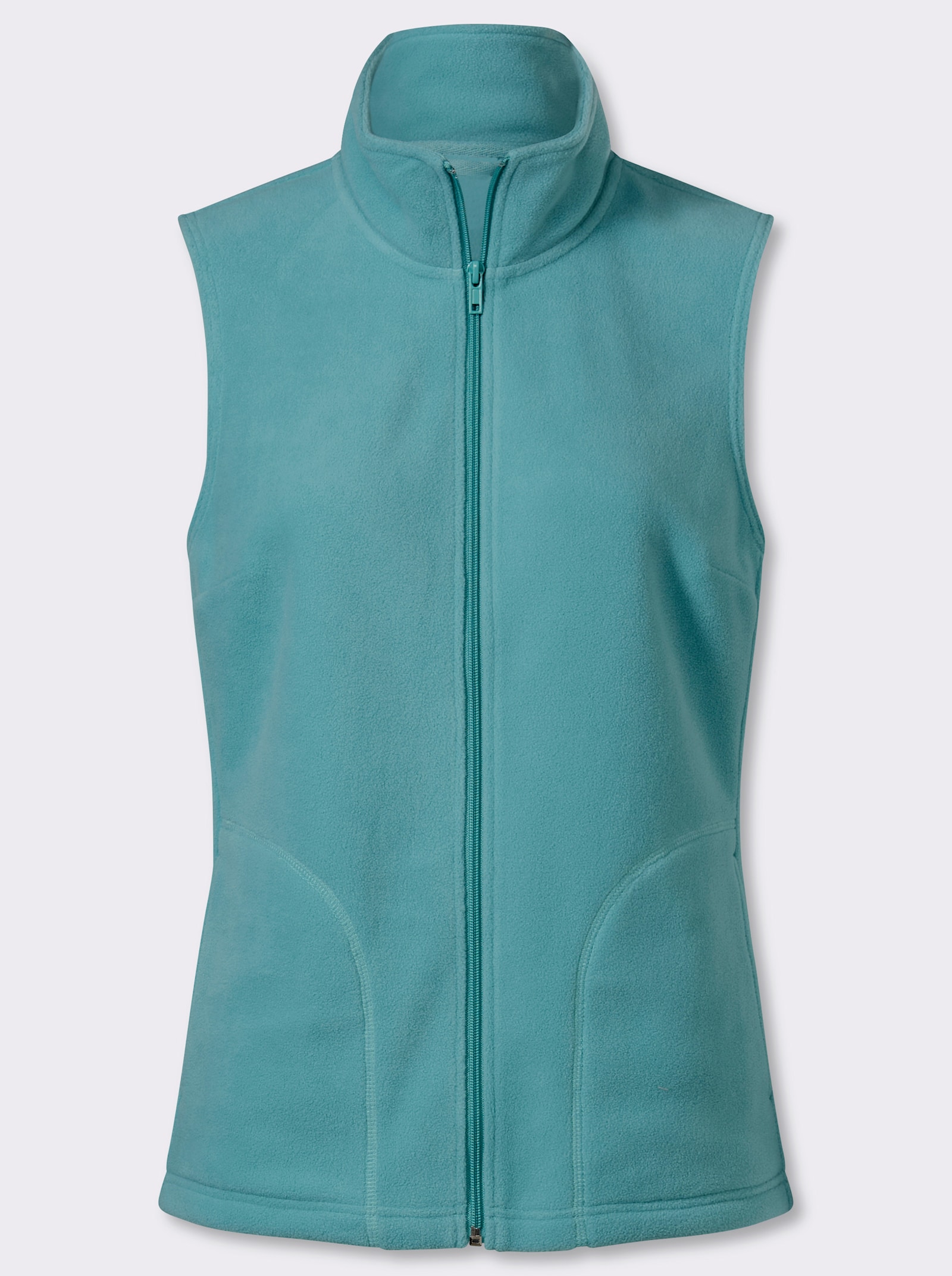 Fleeceweste mit Stehkragen - ozean