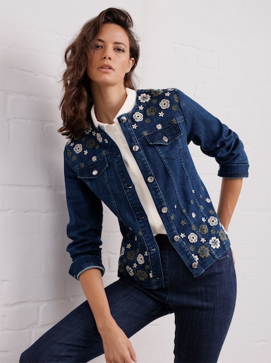 CREATION L PREMIUM Jeansblazer - blue-stone-washed