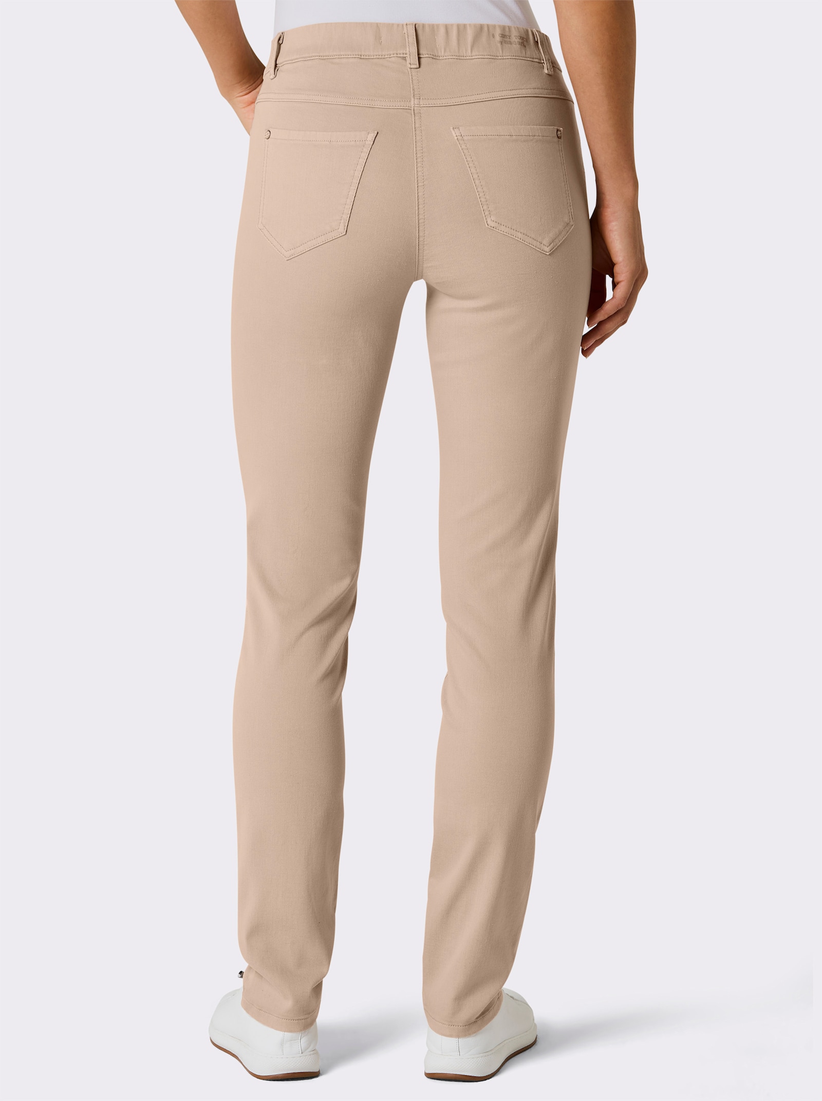 Ascari Schlupfjeans in Superstretch-Qualität - beige