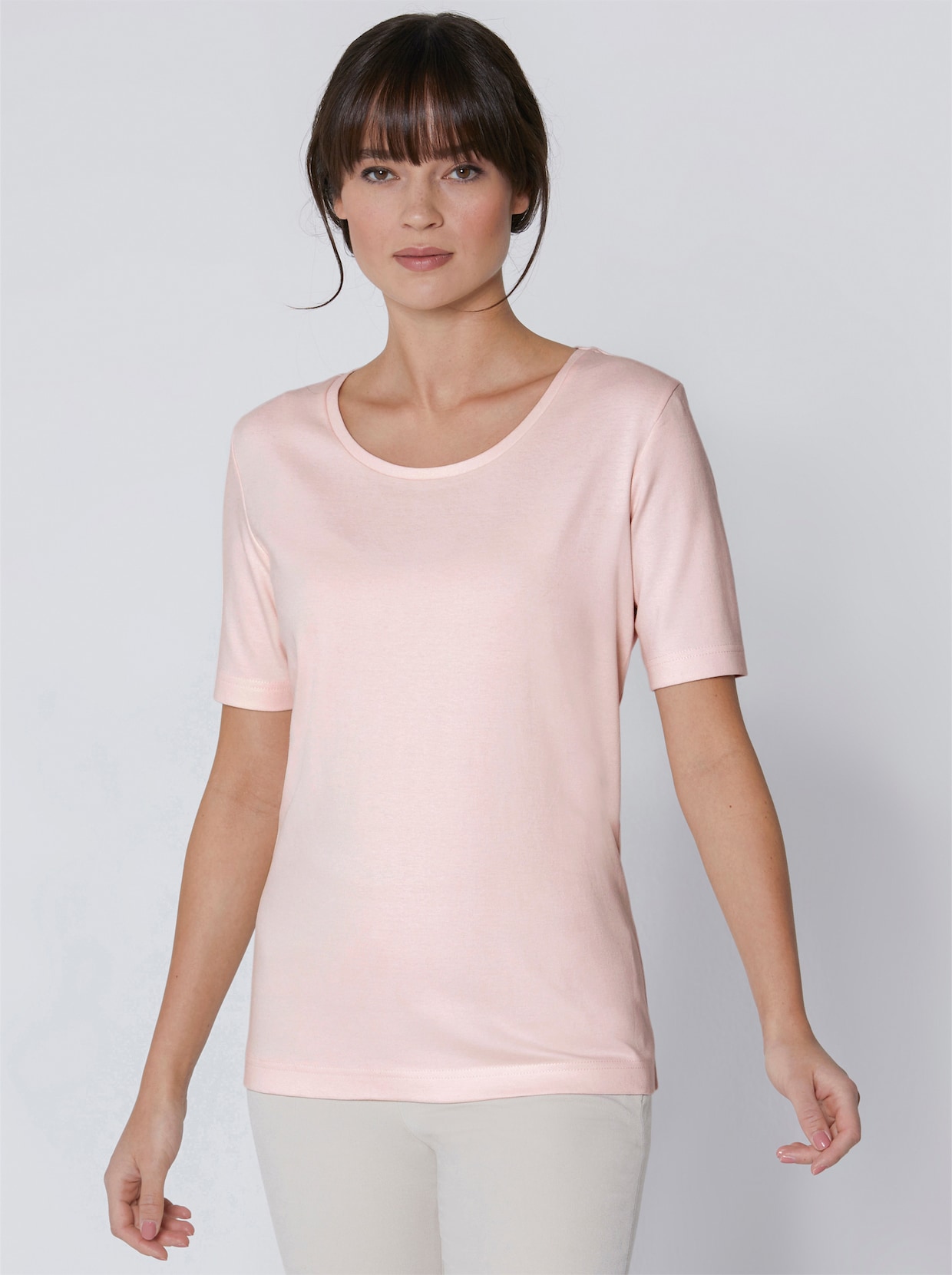 Creation L Premium Baumwoll-Shirt - rosé