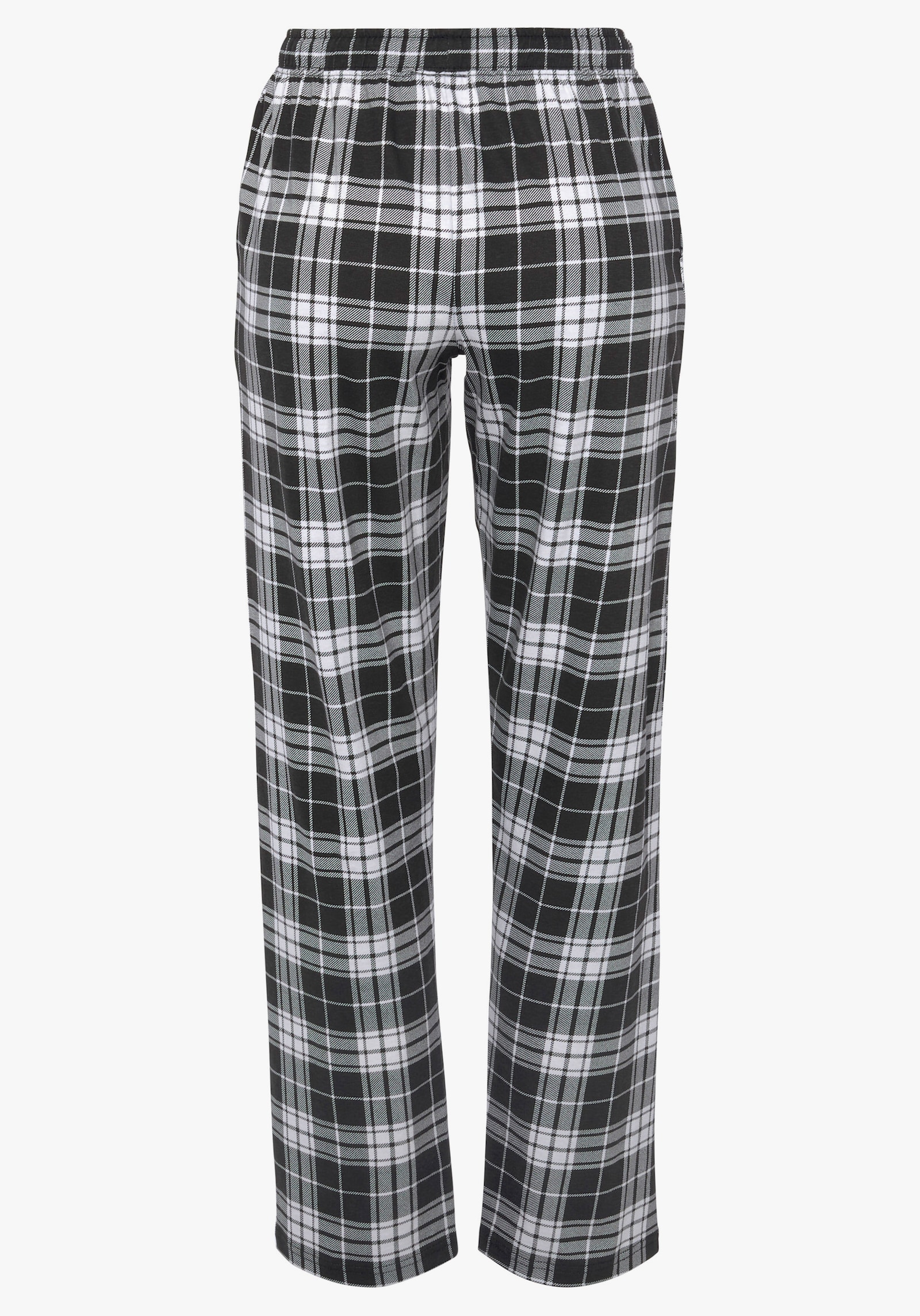 Vivance Dreams Bas de pyjama - noir-blanc à carreaux