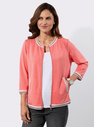 Sweatjacke - koralle