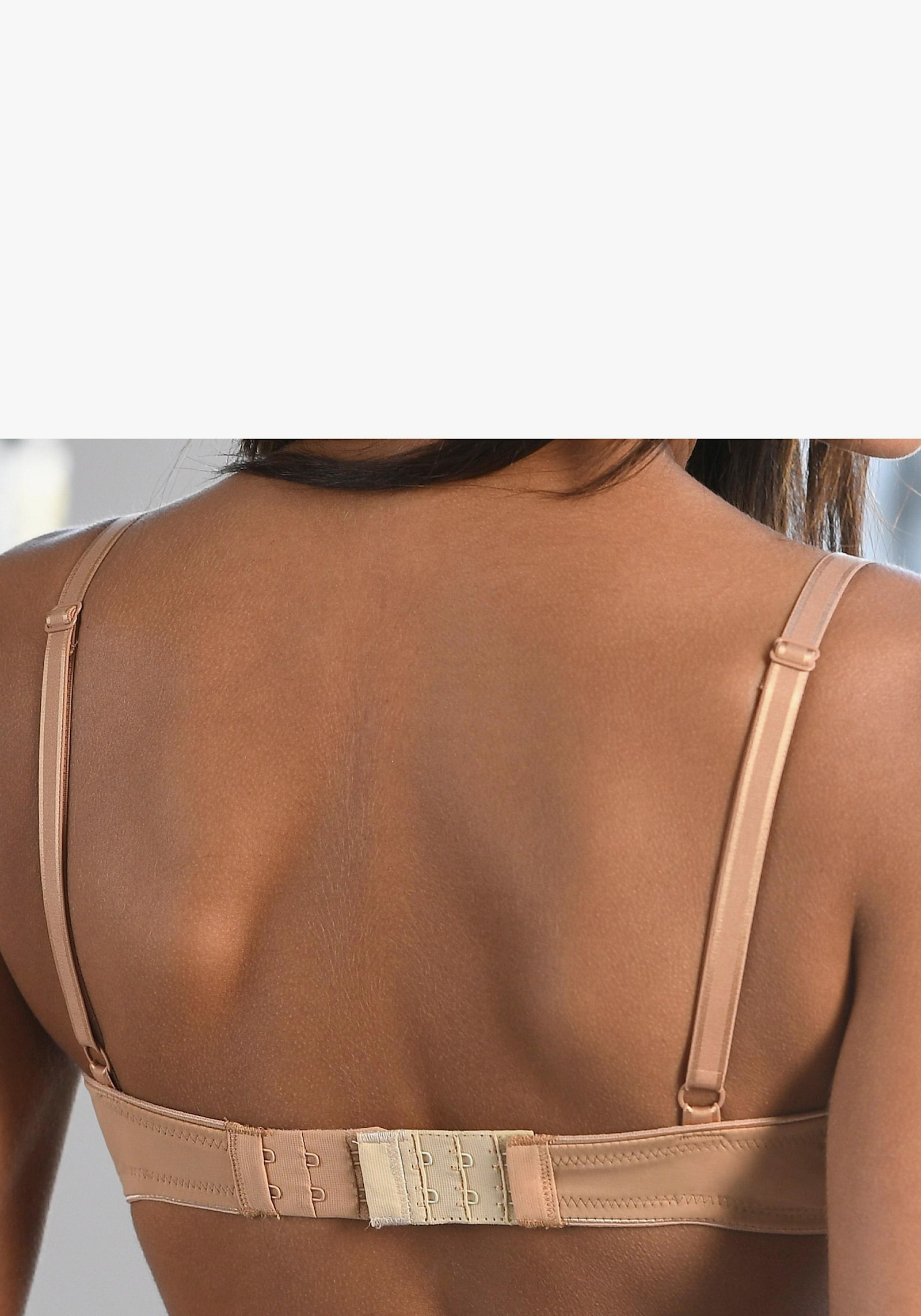LASCANA Extension soutien-gorge - 1x caramel. 1x blanc + 1x noir