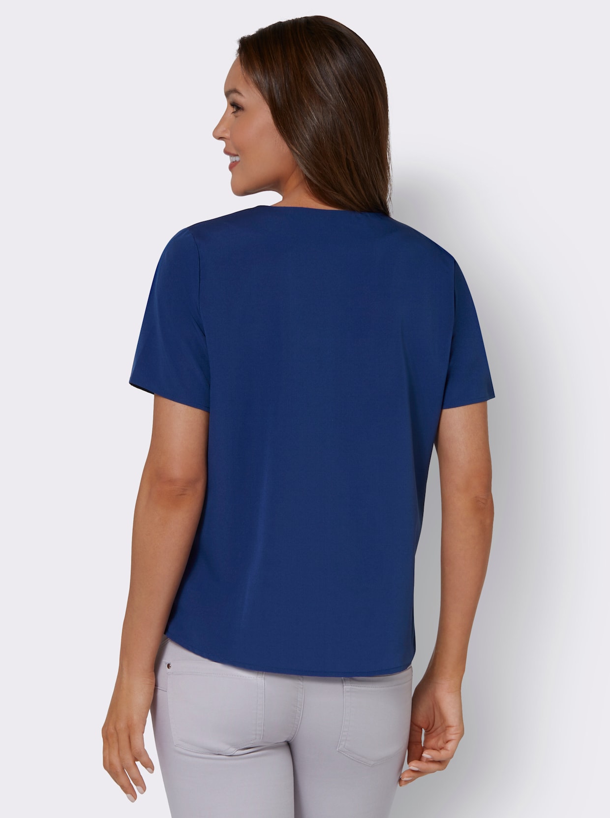 Comfortabele blouse - koningsblauw
