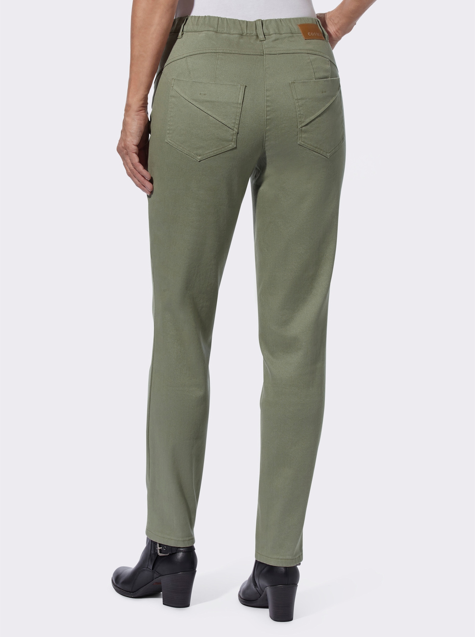 Jeans in Twill-Qualität - khaki