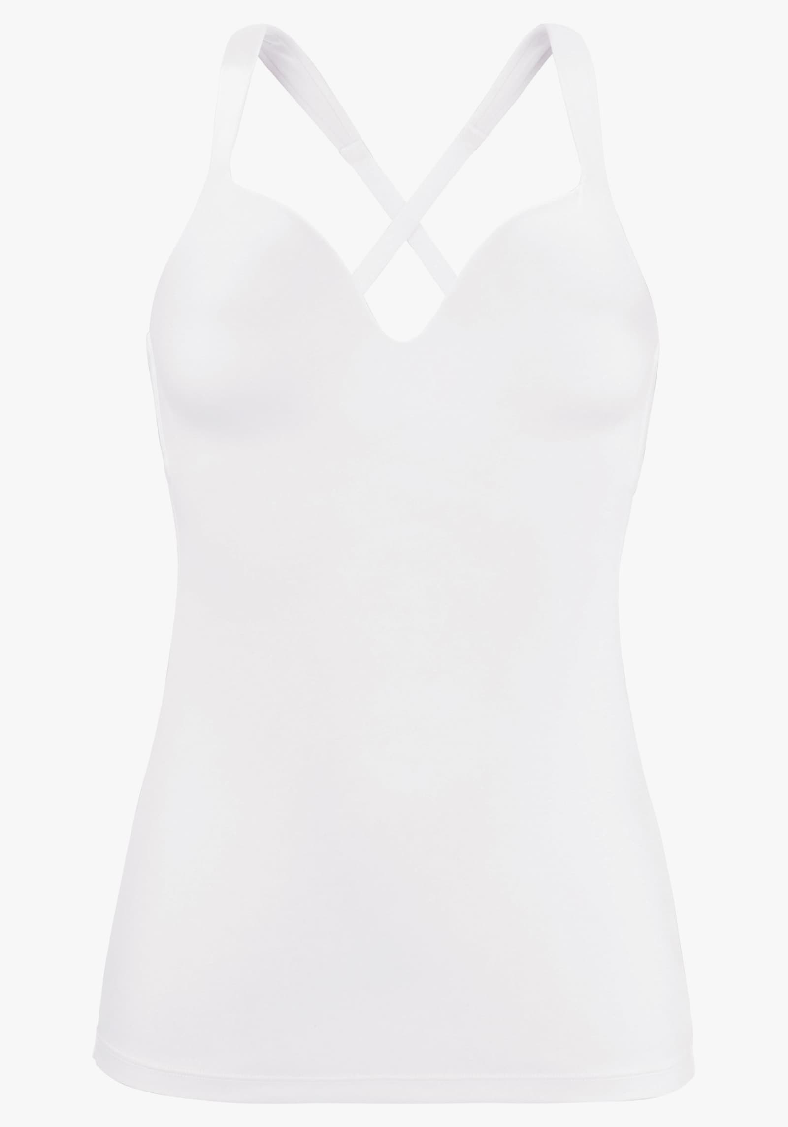 Nuance Schalen-BH-Hemd - weiß