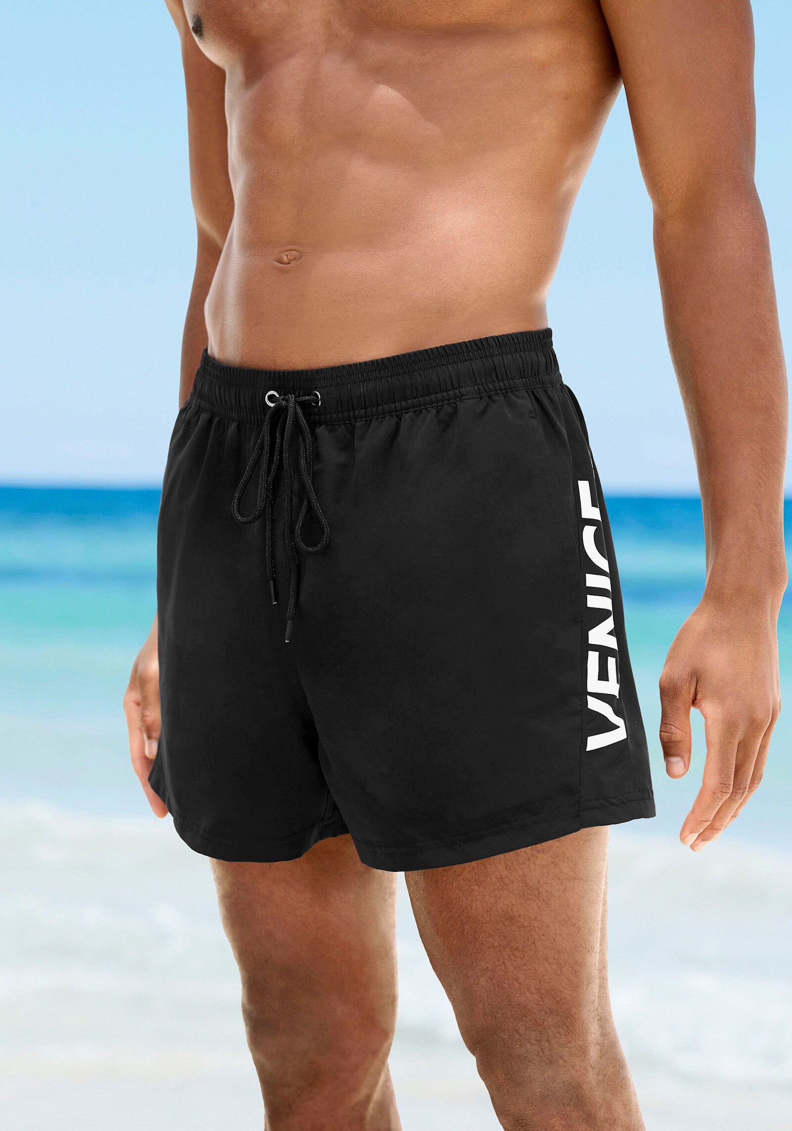 Venice Beach Badeshorts - schwarz