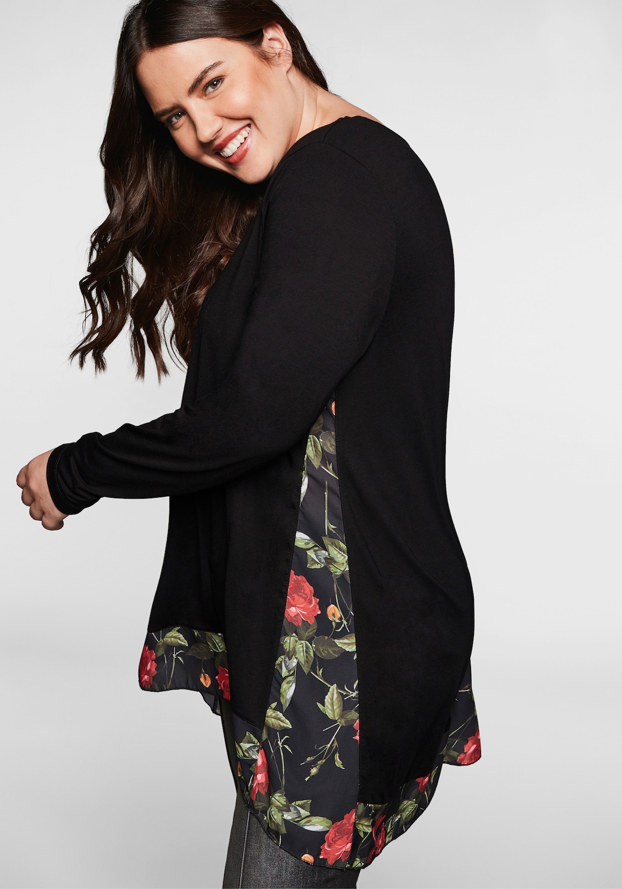 sheego by Joe Browns Longshirt - schwarz