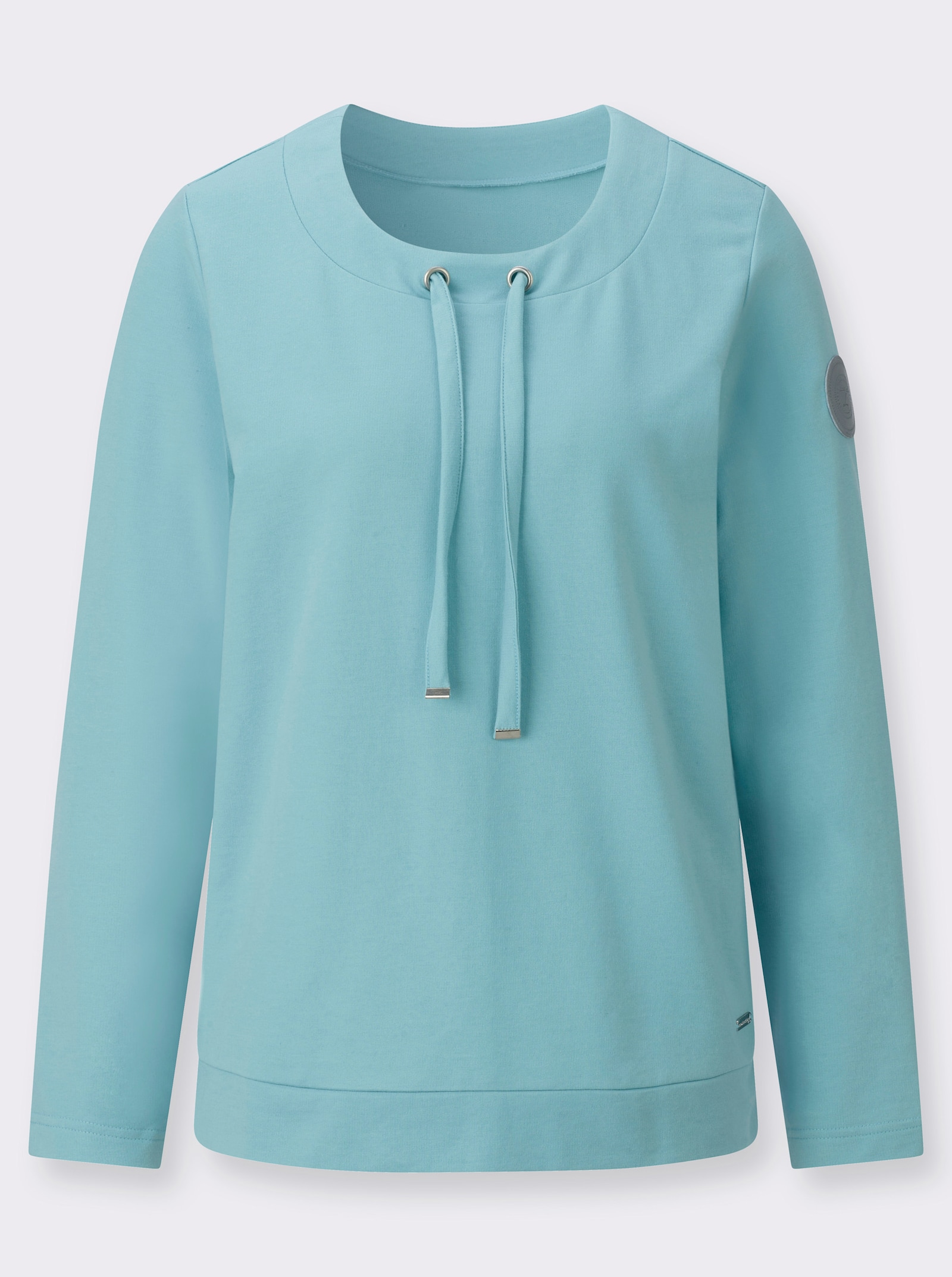 Sweatshirt mit Bindeband - mint