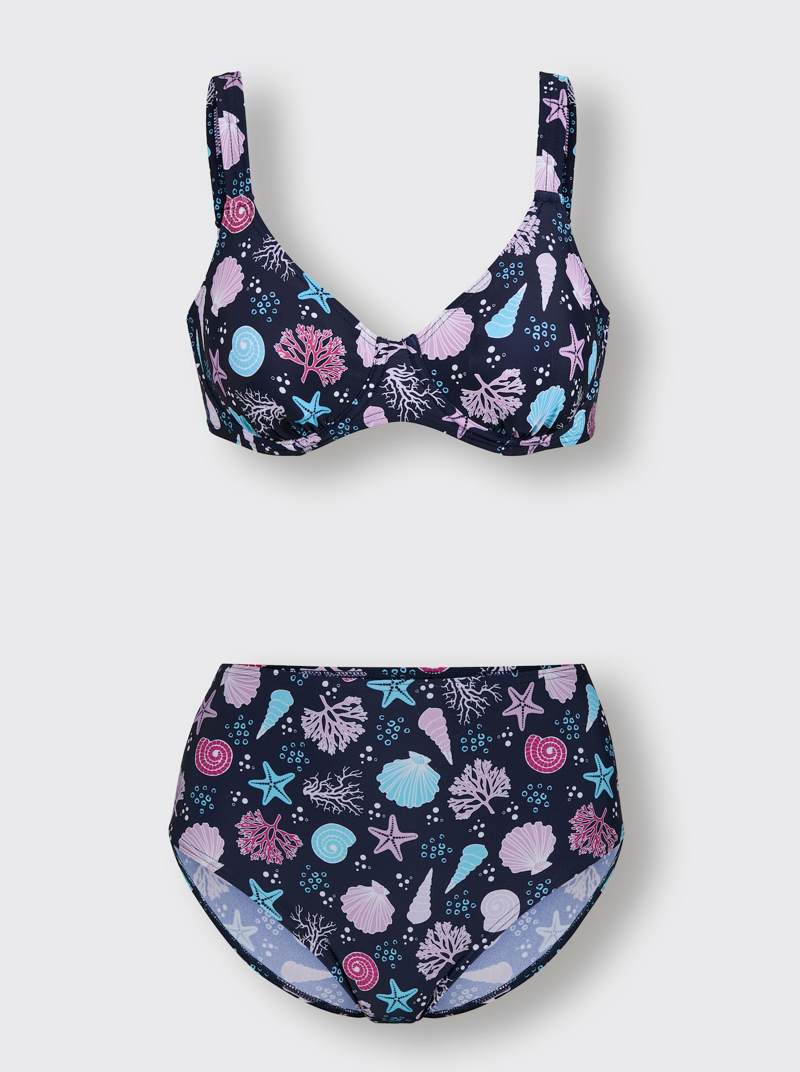 feel good Bikini - marine-aqua-bedruckt