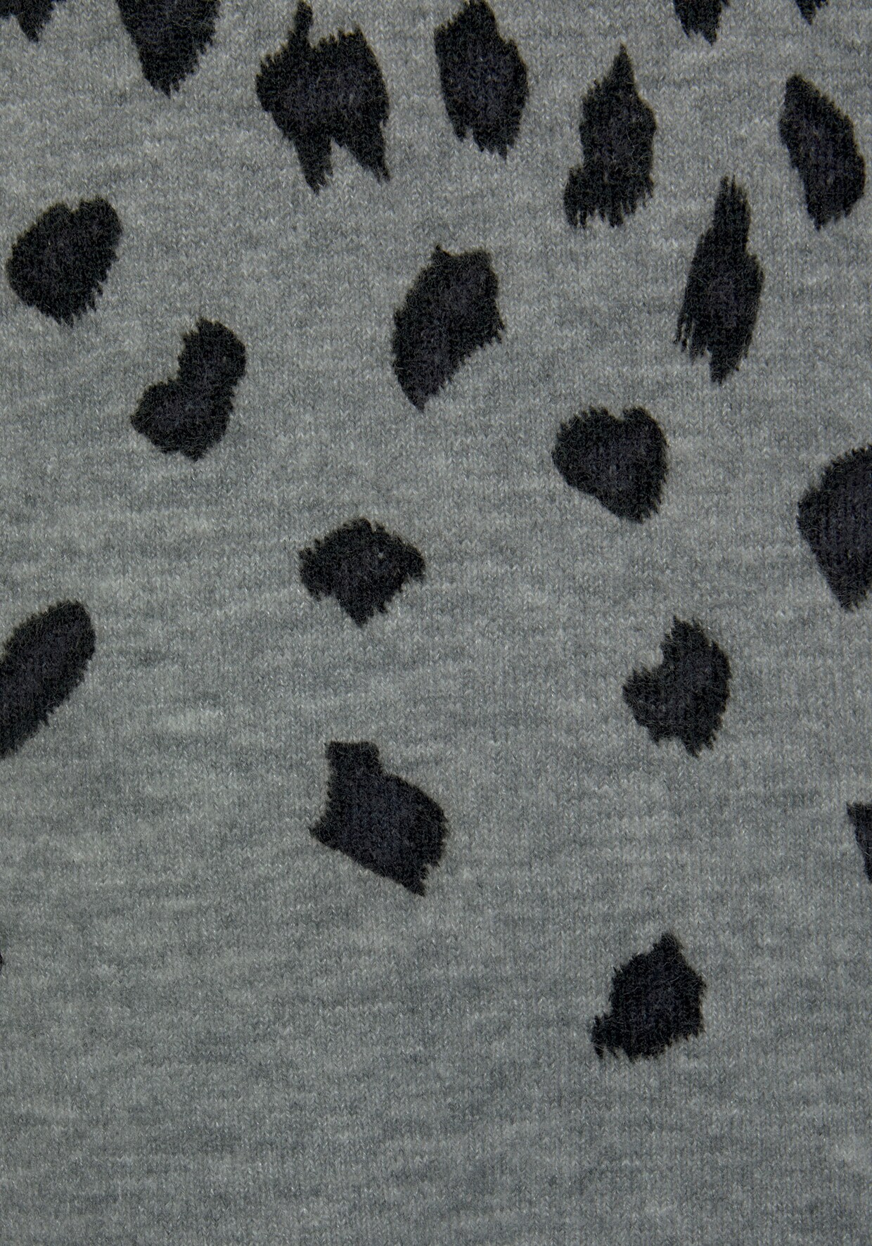 LASCANA Strickpullover - grau-meliert-leo