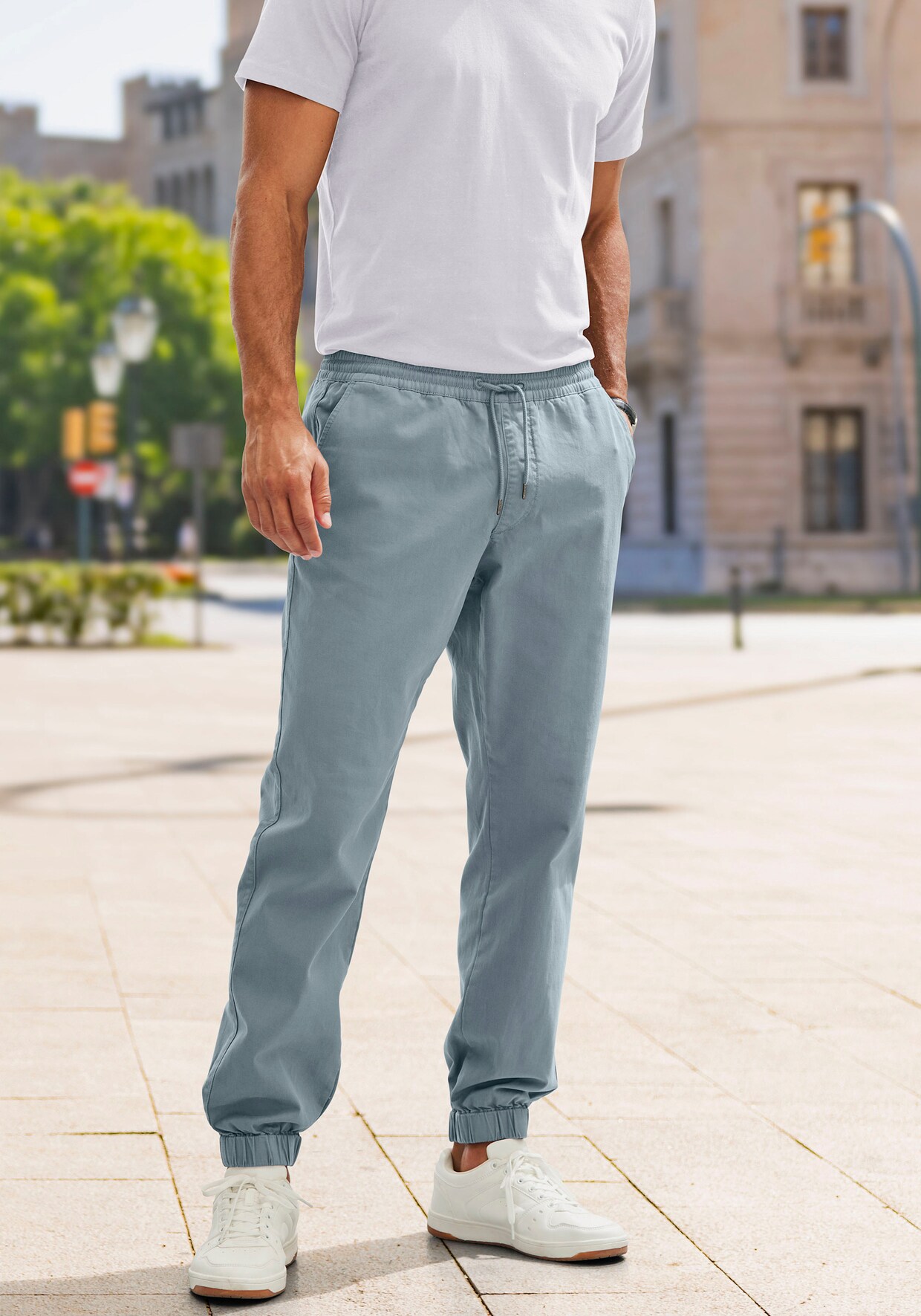 Joggingbroek - grijsblauw