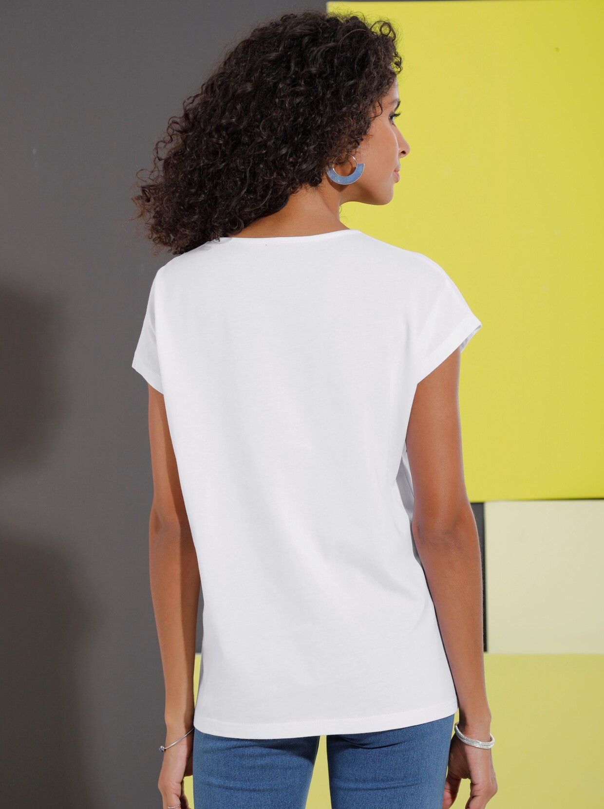 Print-Shirt - weiß