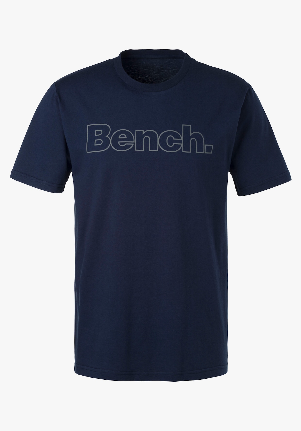 T-Shirt - grau-meliert, navy