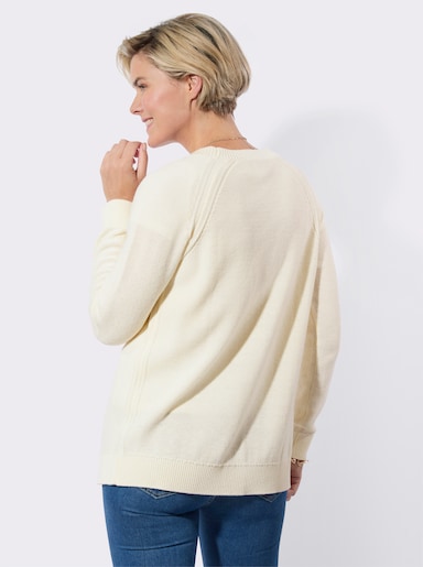Strickjacke - ecru