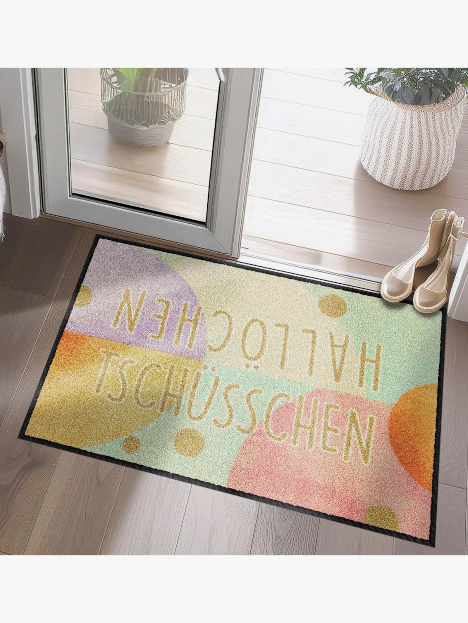 Salonloewe Fußmatte - mint-gemustert