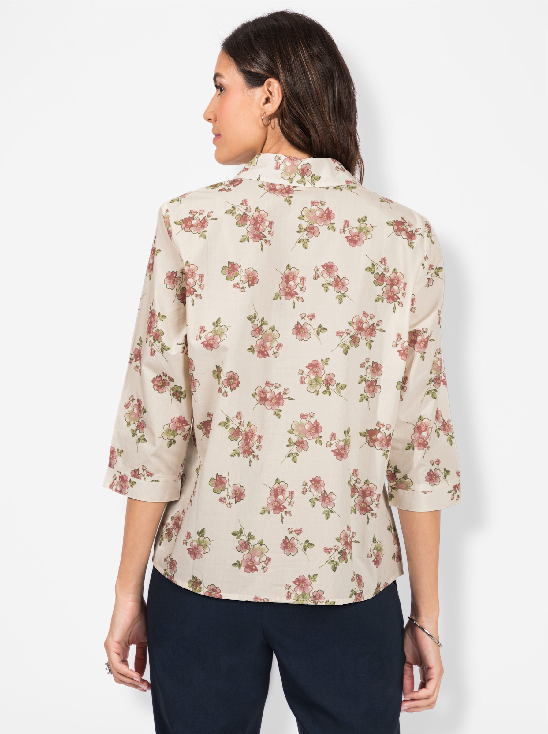 Druckbluse in champagner-bedruckt | Witt