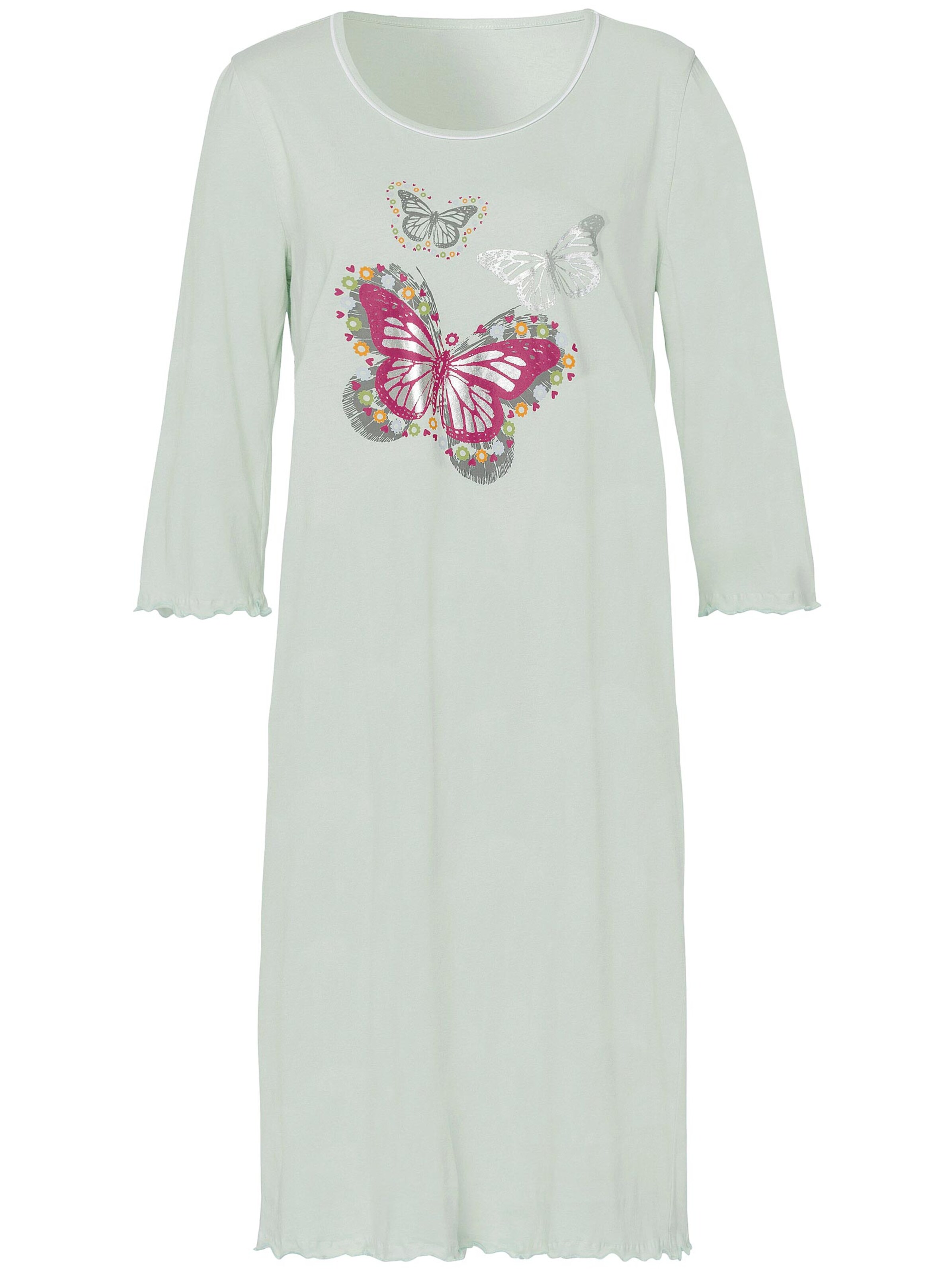 Nachthemd - mint + apricot