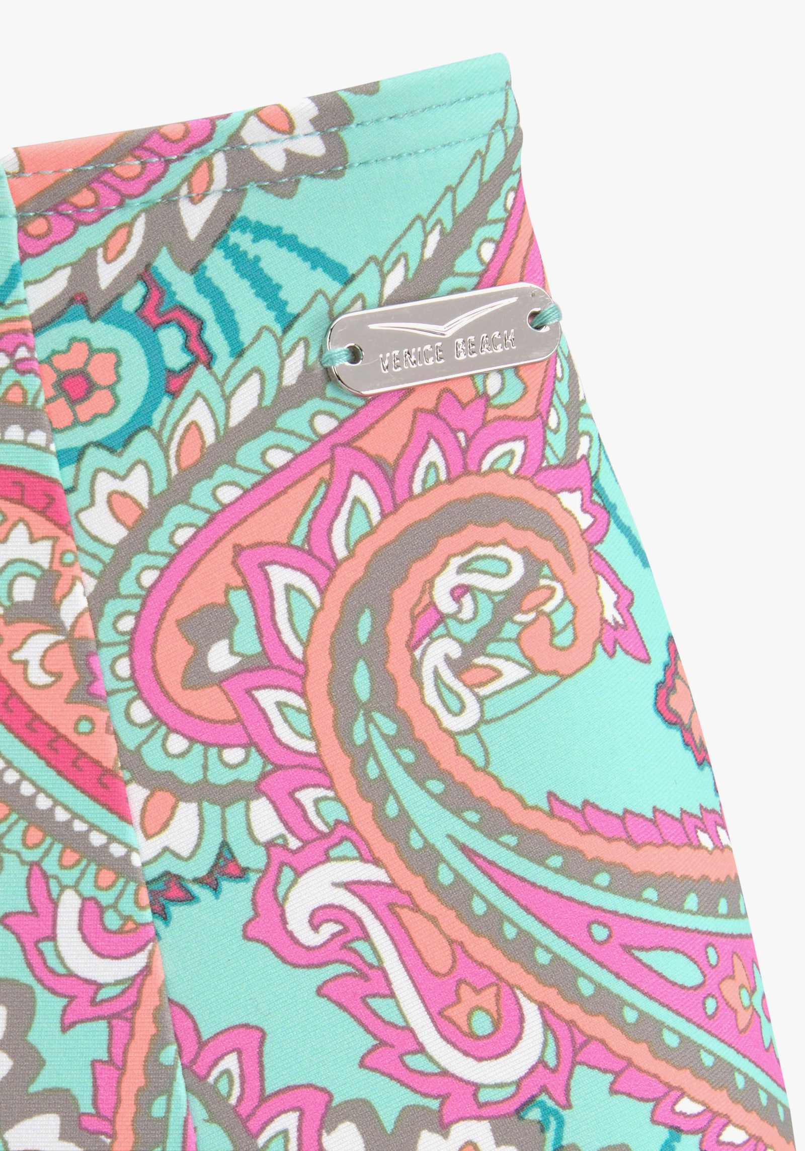 Venice Beach Highwaist bikinibroekje - mint geprint