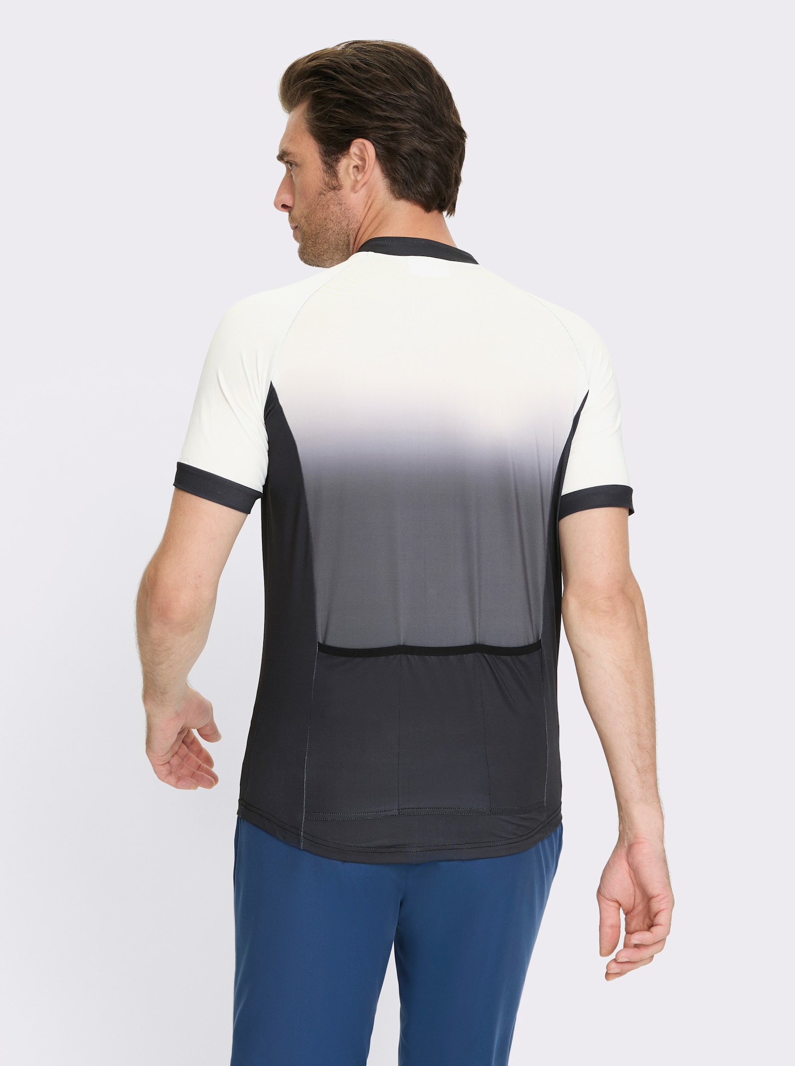 Catamaran Sports Funktionsshirt mit Reißverschluss-Taschen hinten - schwarz