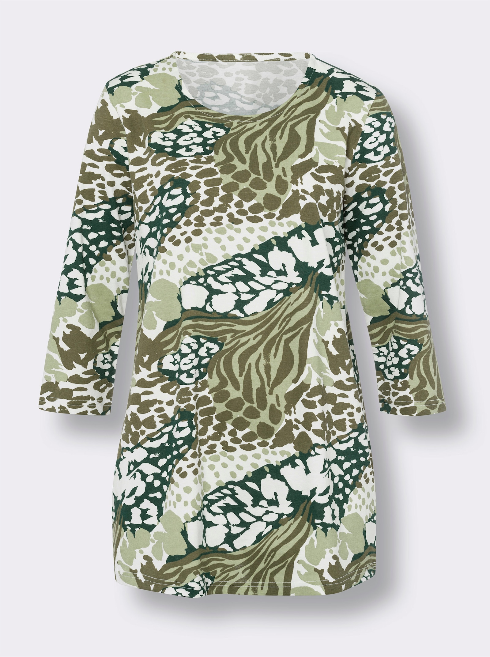 Tričko, okr.výstr., str.A, potlač - lipovozel-machová potlač