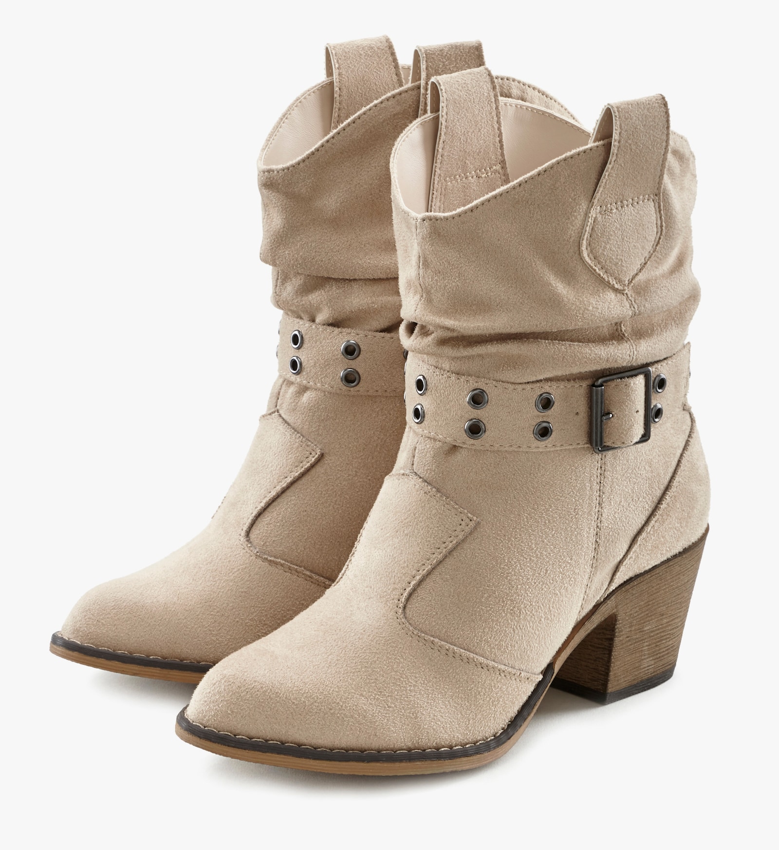 LASCANA Cowboy Stiefelette - beige