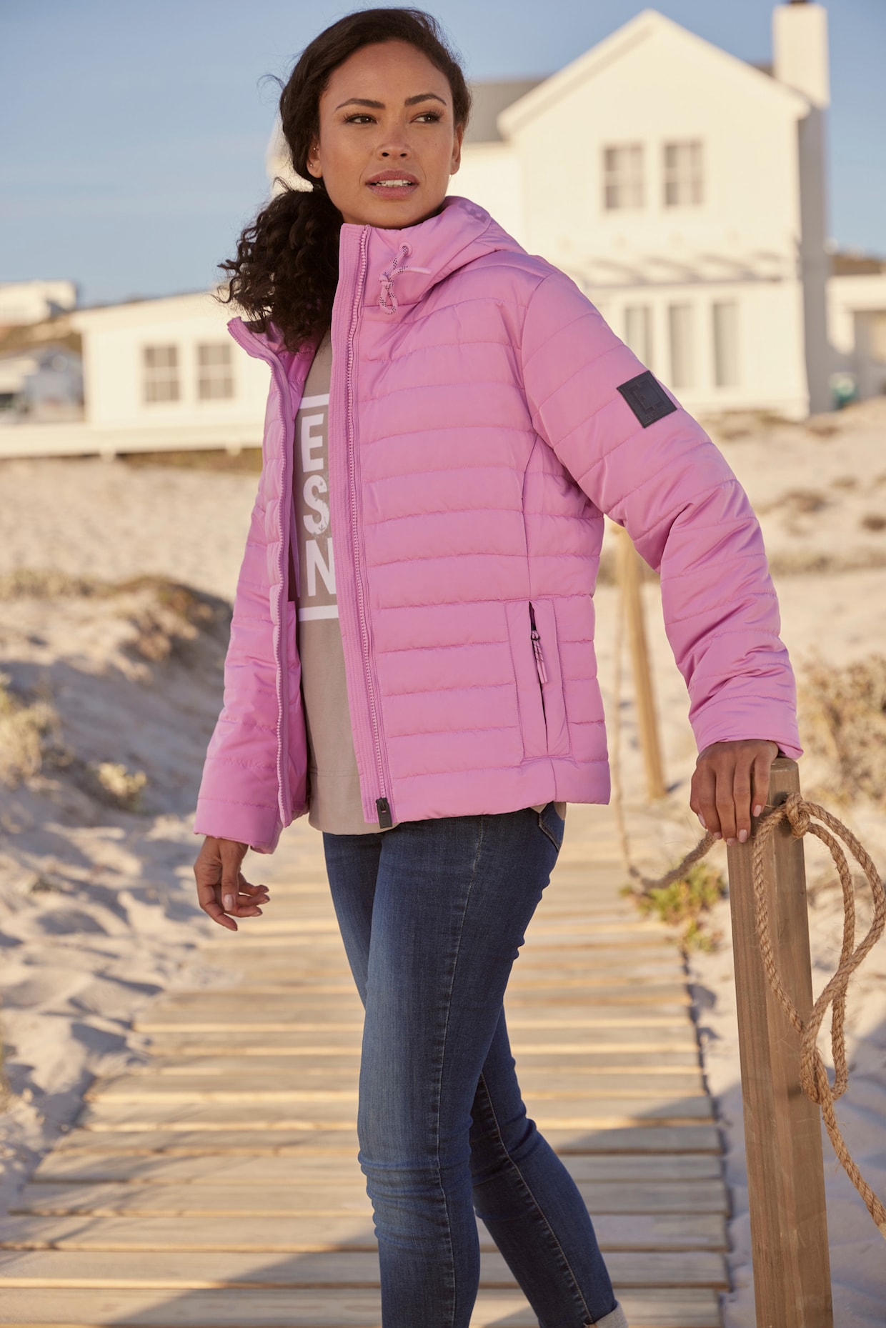 Elbsand Steppjacke - rosa