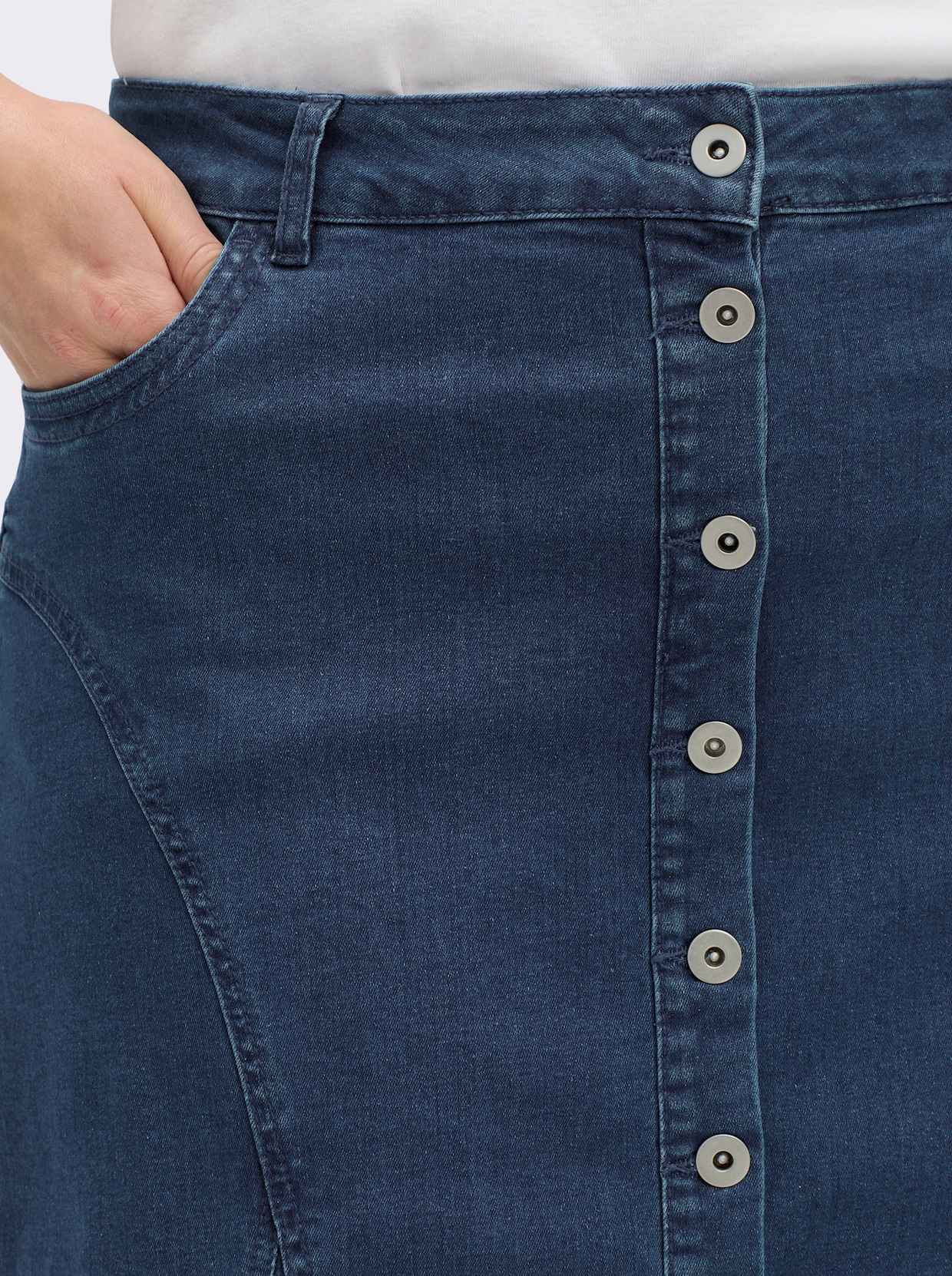 Jeansrock - blue-stone-washed