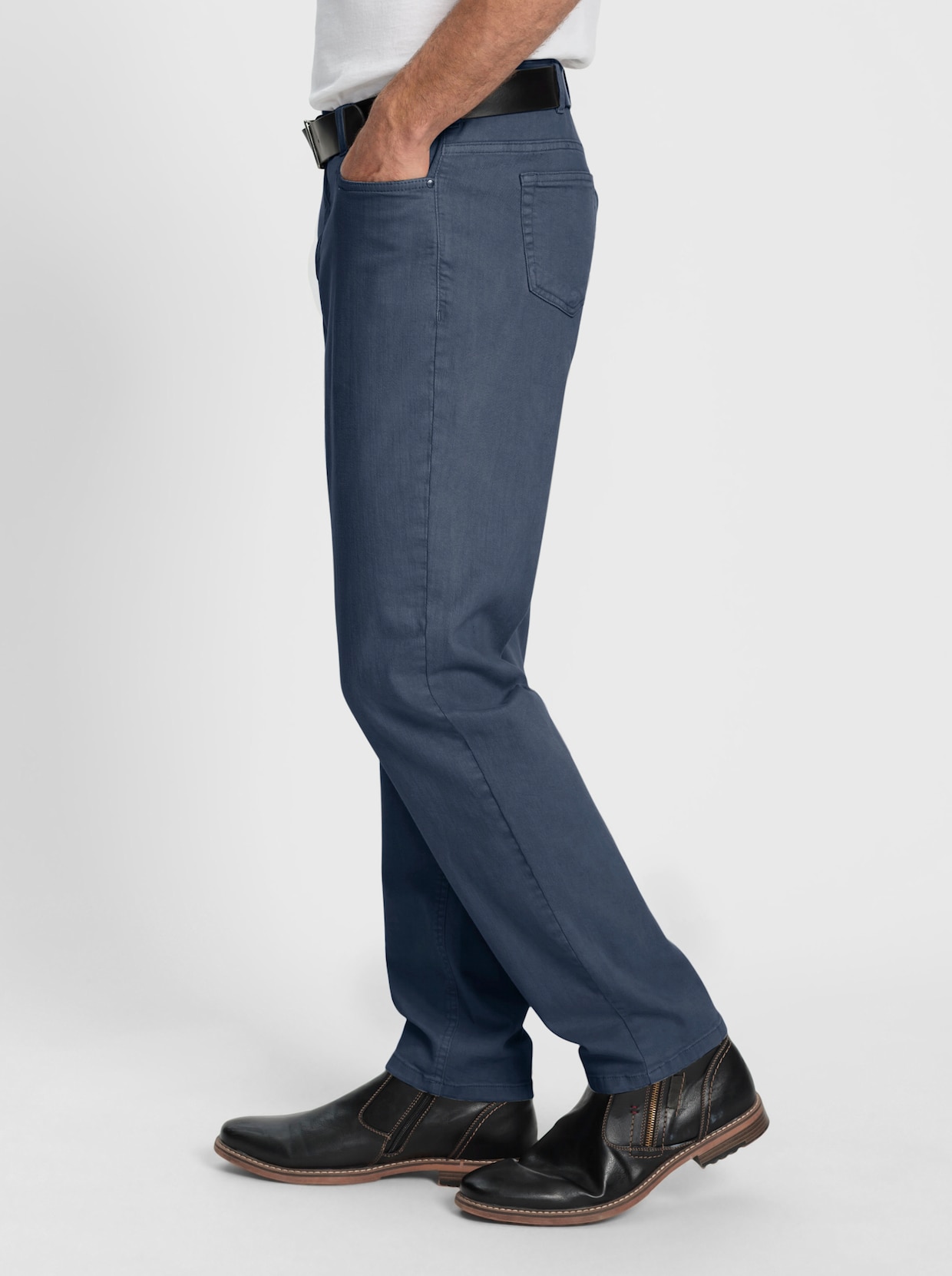 Marco Donati 5-Pocket-Hose - rauchblau