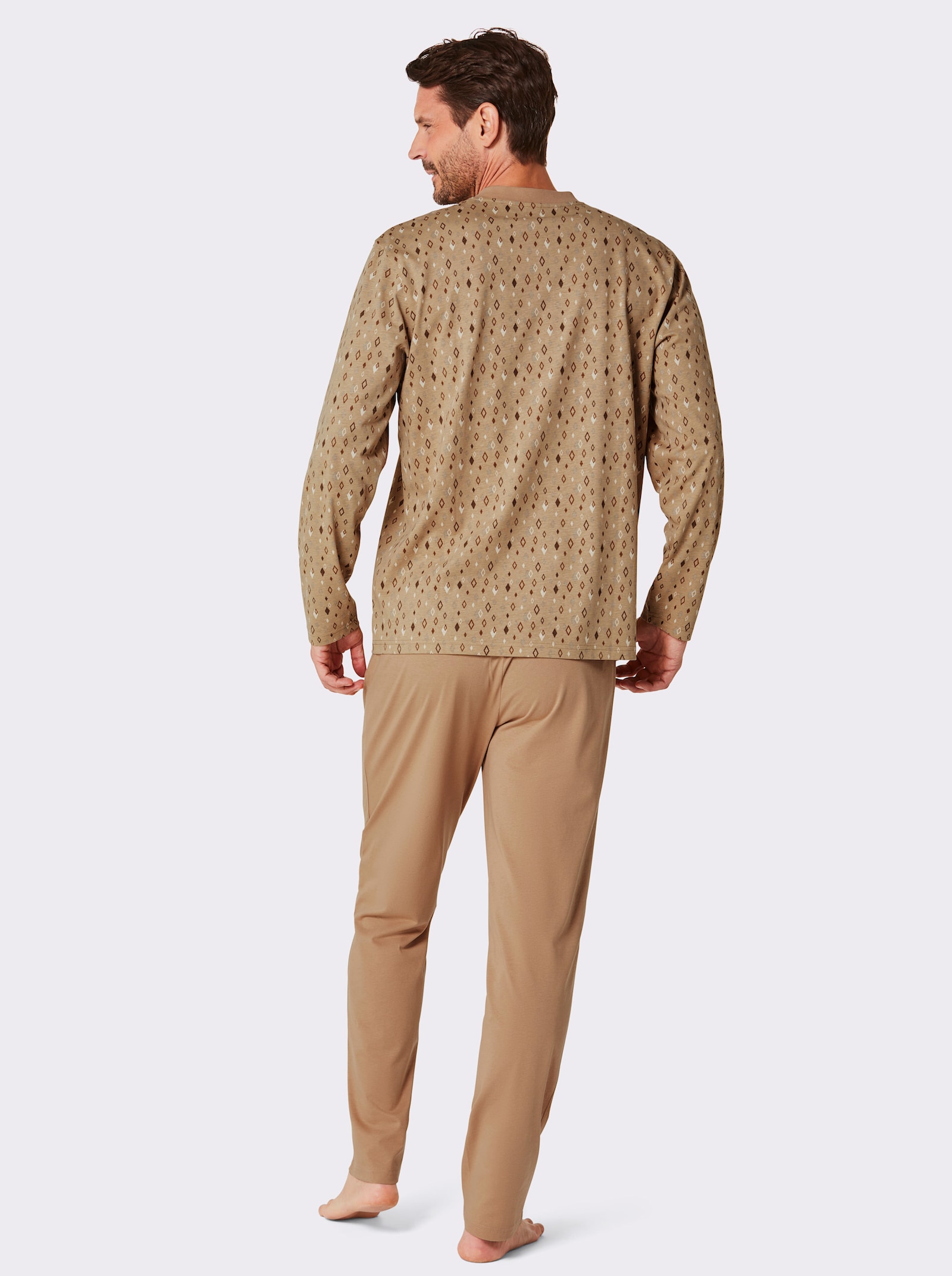 KINGsCLUB Schlafanzüge - schoko + camel