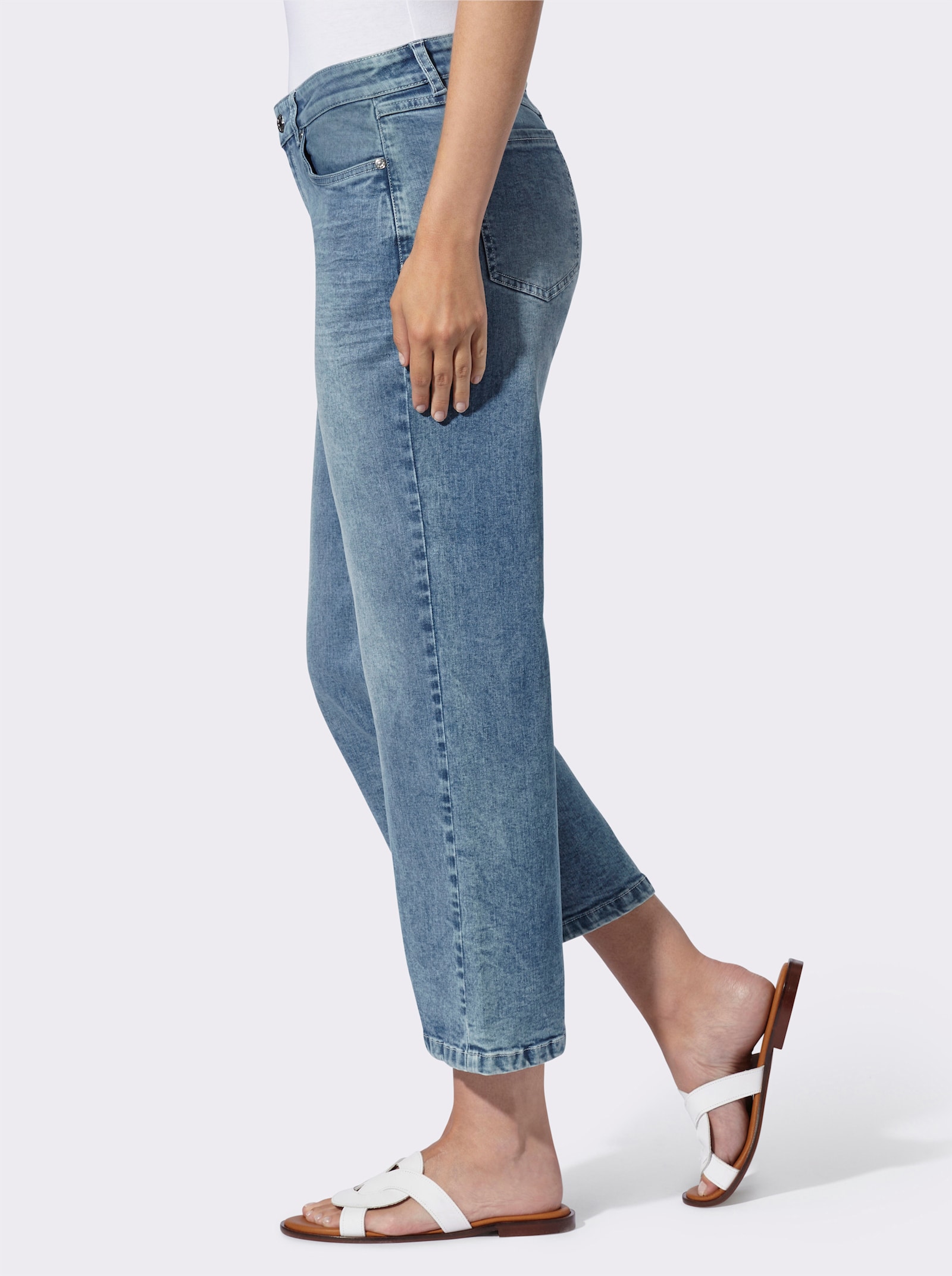 heine 7/8-Jeans im Culotte-Style - blue-bleached