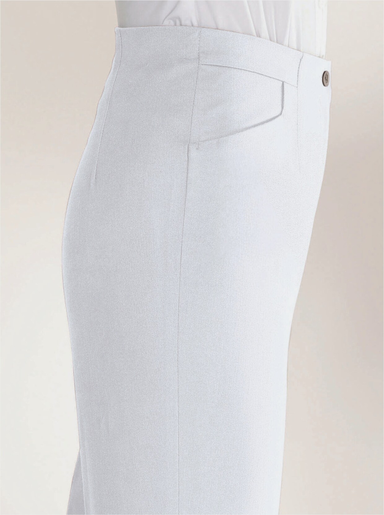 Come on Bügelfaltenhose - weiß