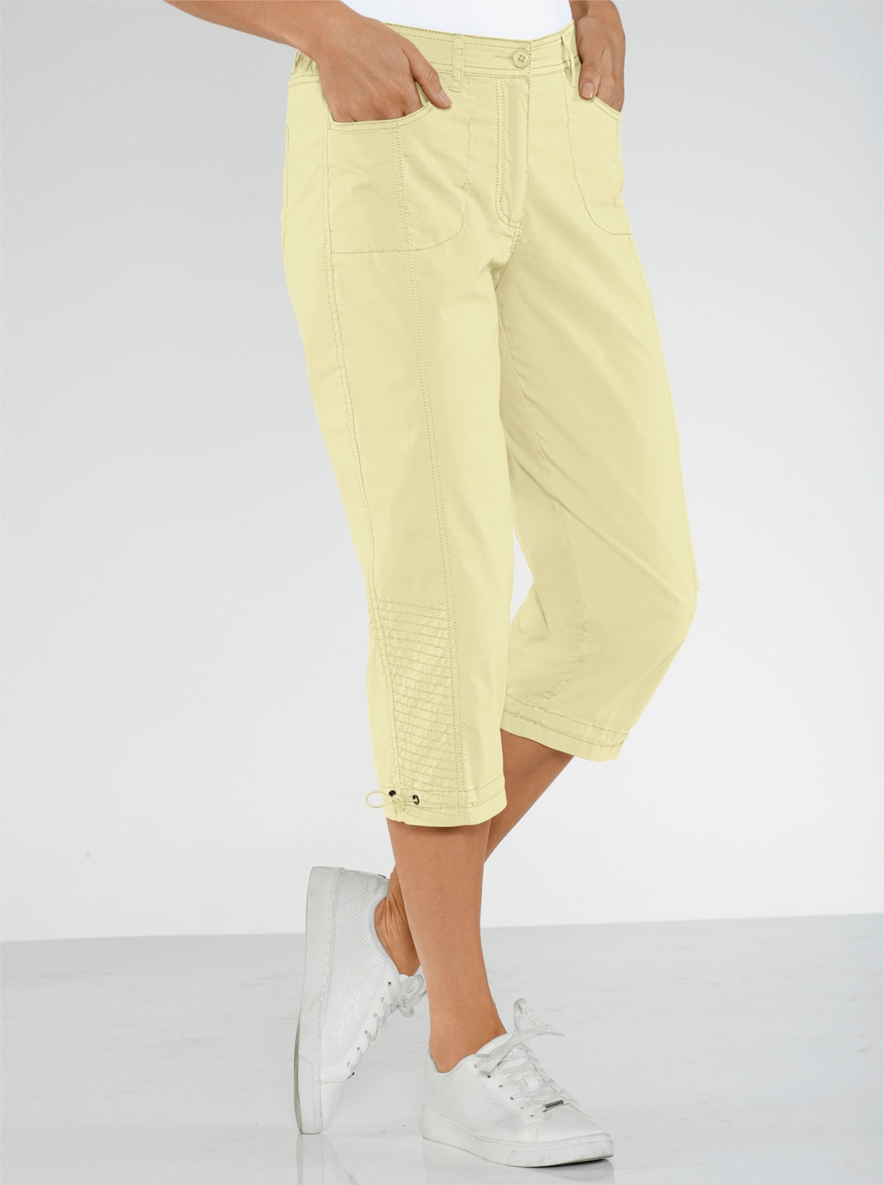Capri nohavice - žltá