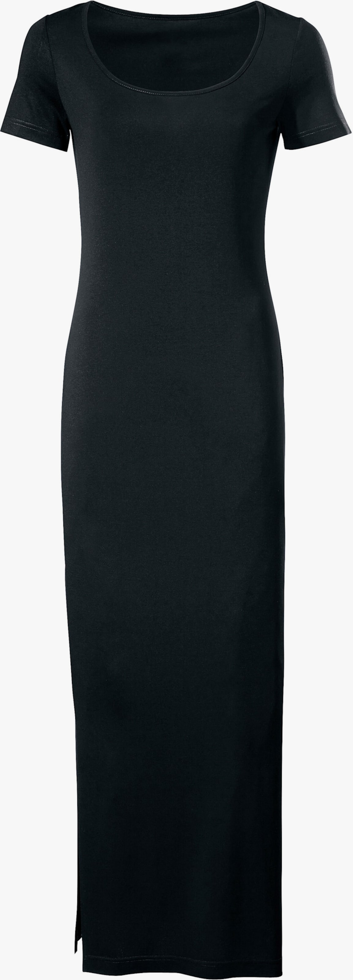 heine Maxikleid mit hohen Seitenschlitzen - schwarz