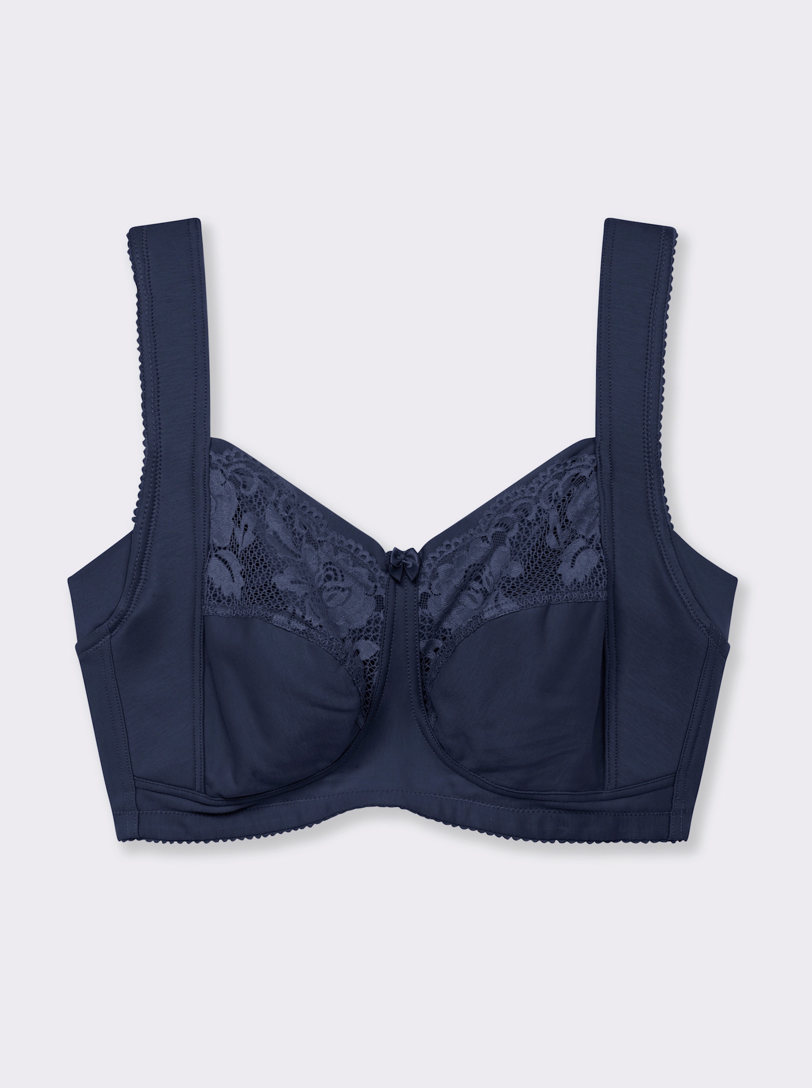 Miss Mary Entlastungs-BH ohne Bügel mit wattierter Seitenstütze - marine