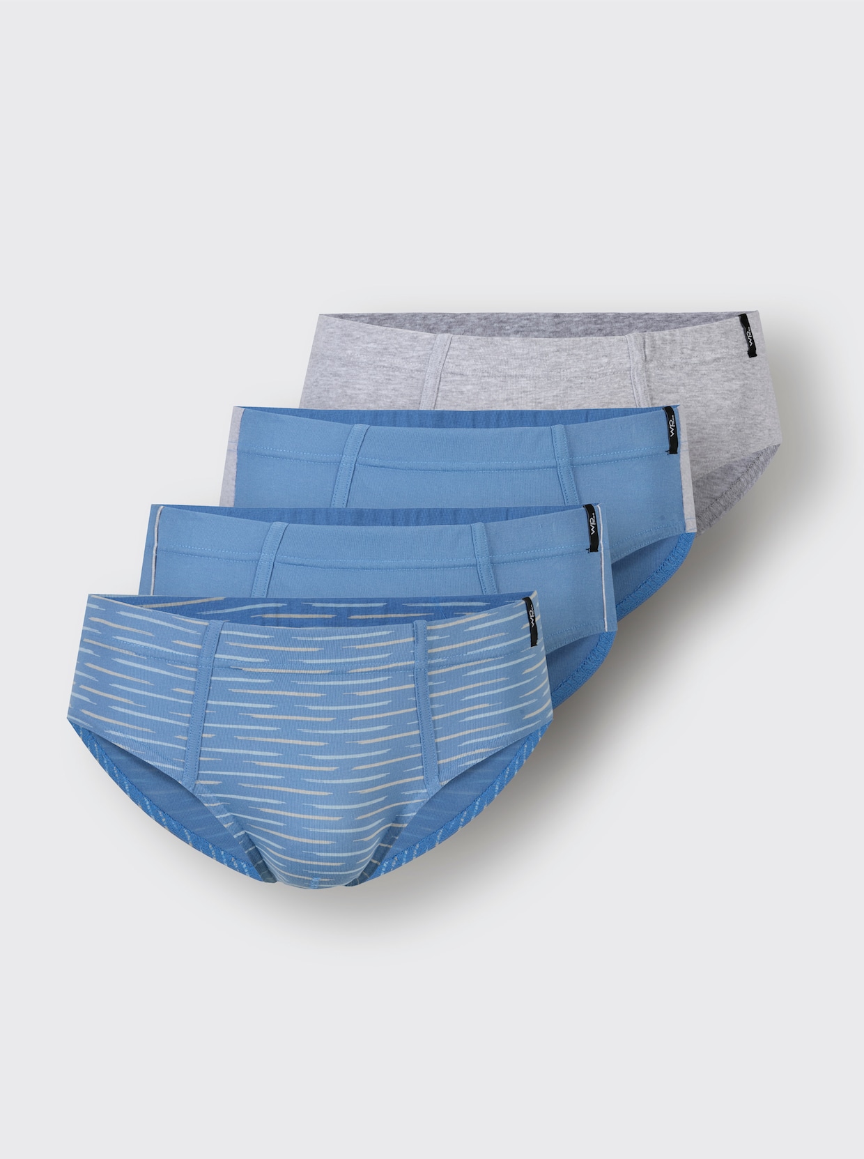 wäschepur men Slips - grijs gemêleerd/middenblauw