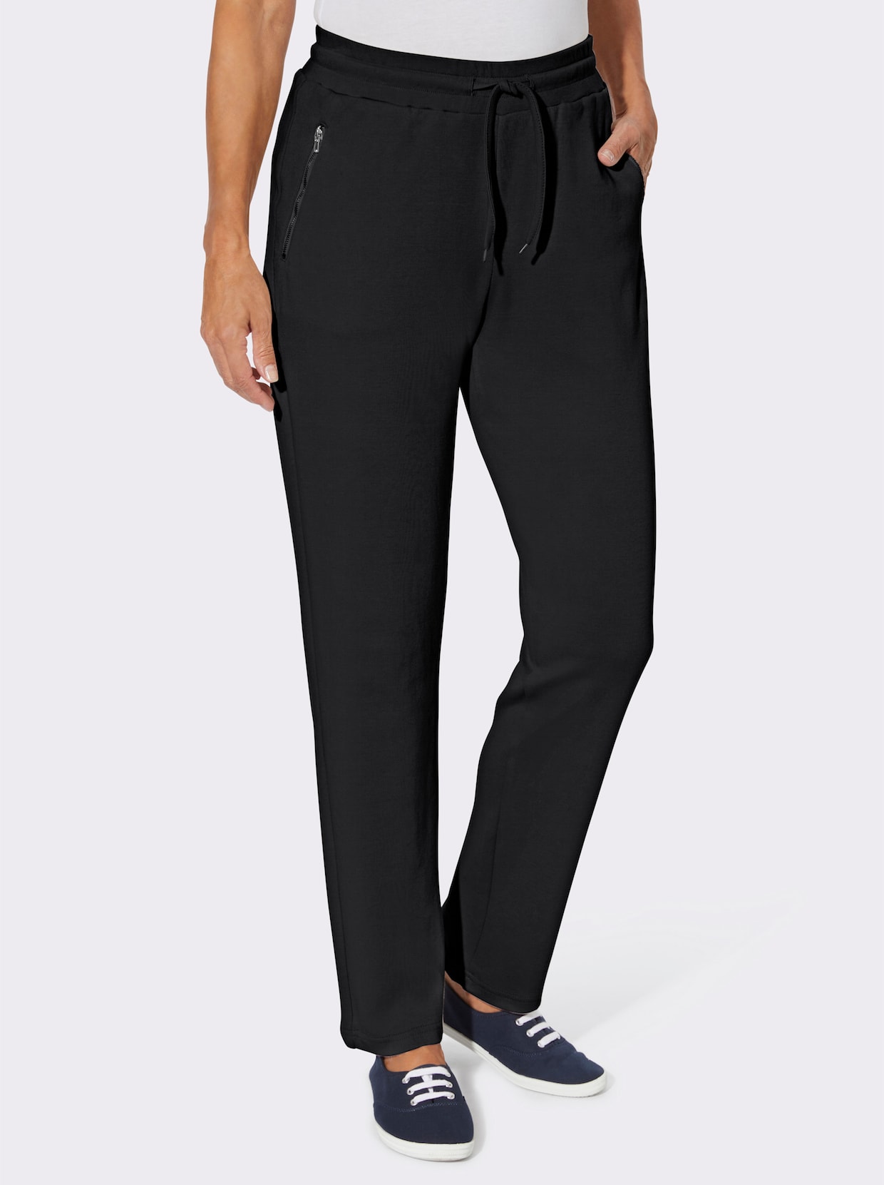 Jersey pantalon - zwart