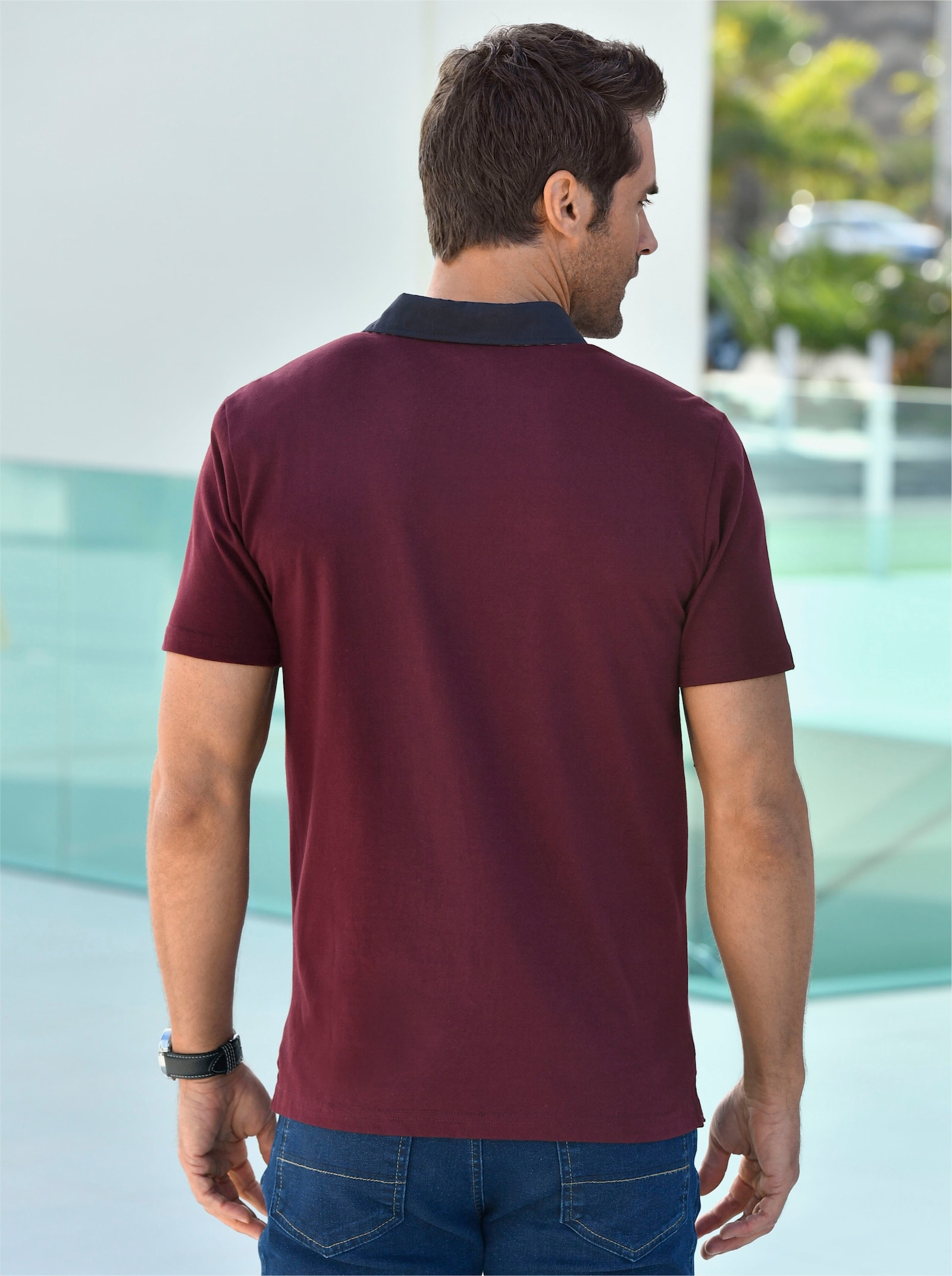 Catamaran Kurzarm-Shirt - bordeaux