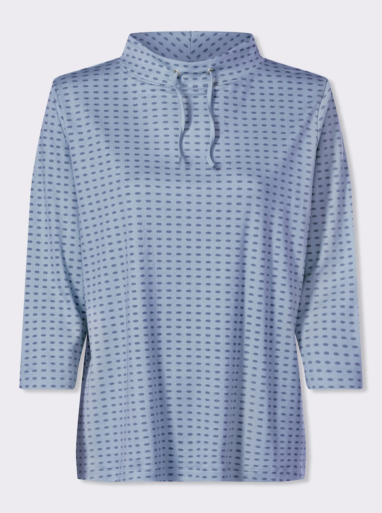 Sweatshirt mit Stehkragen - bleu-jeansblau-bedruckt