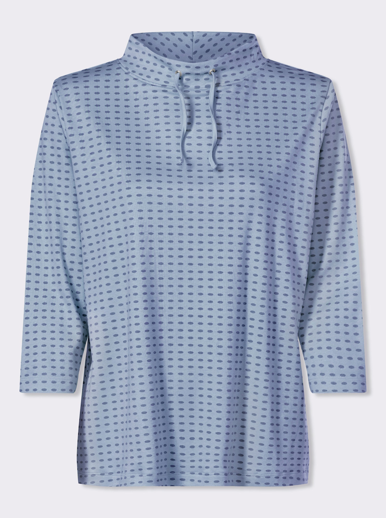 Sweatshirt mit Stehkragen - bleu-jeansblau-bedruckt