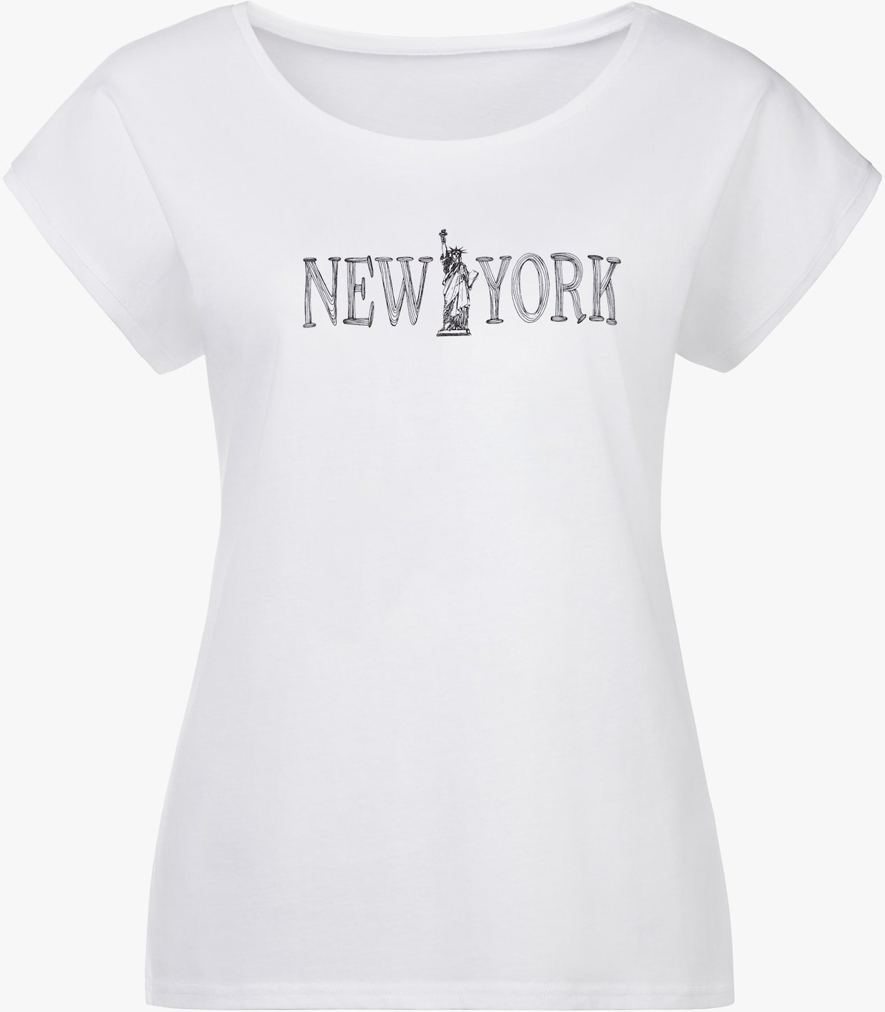 Vivance T-Shirt - weiß, schwarz