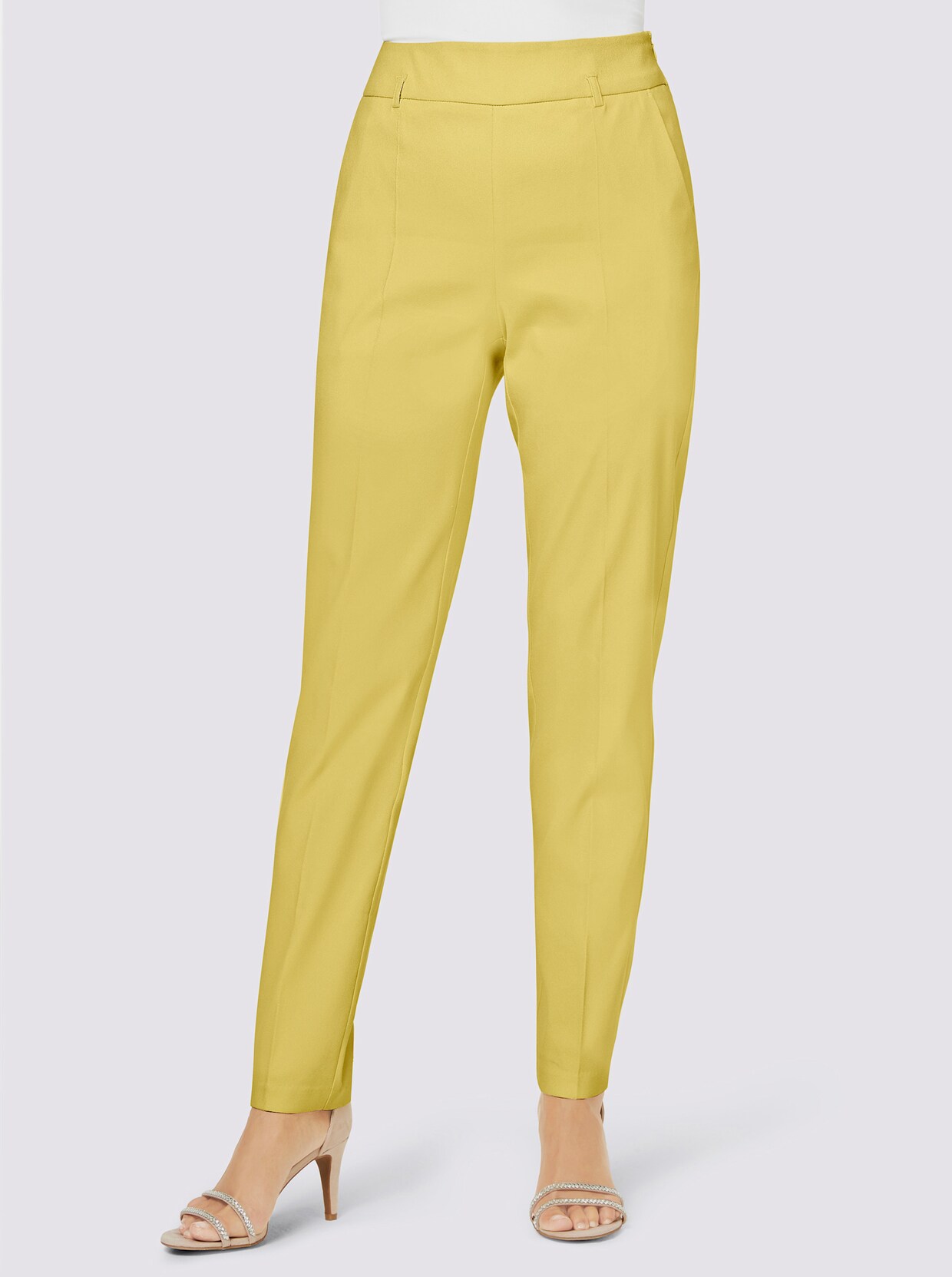 Pantalon plissé - citron