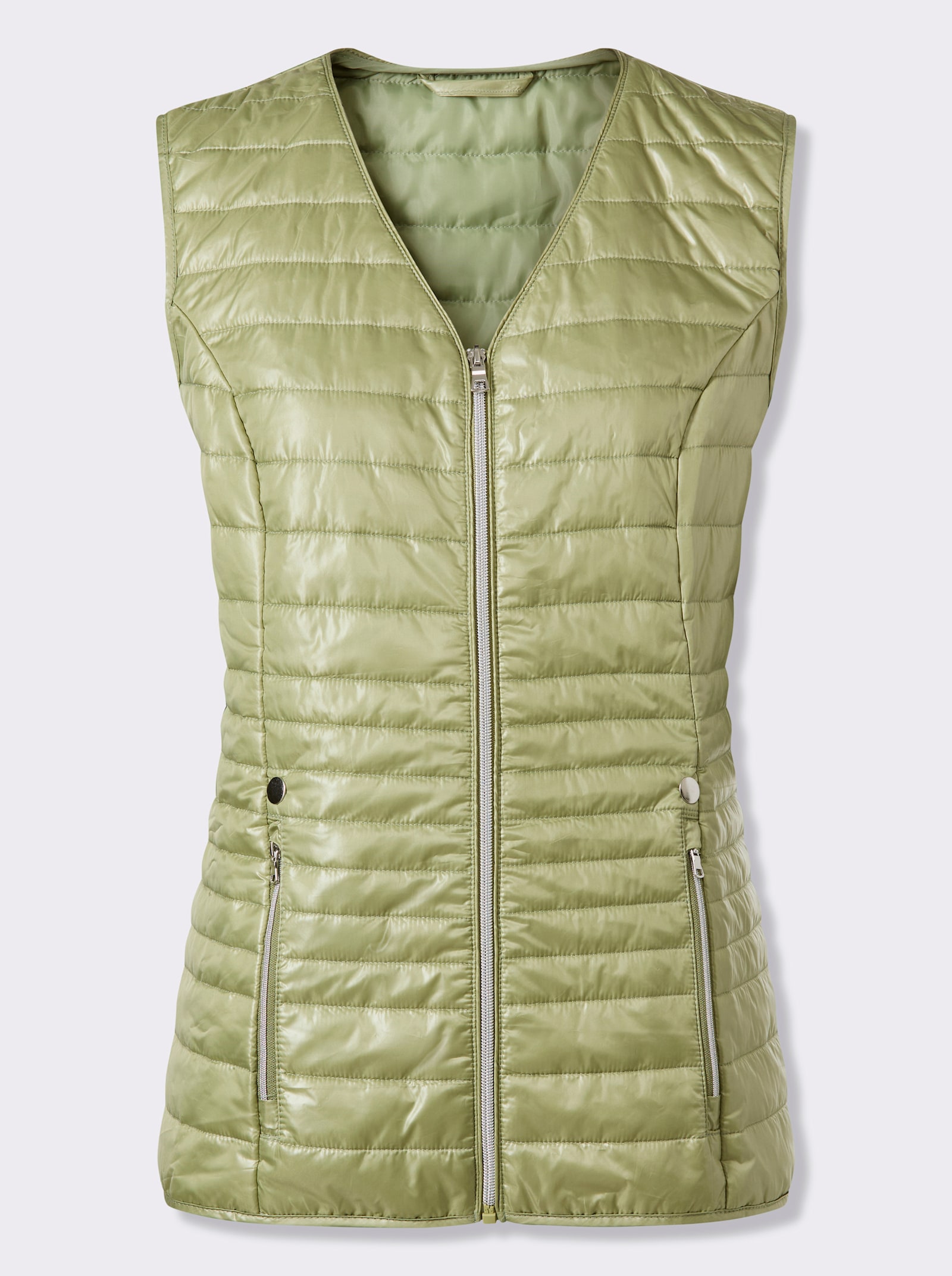 Prošívaná vesta s lehkým vatováním - rákosová