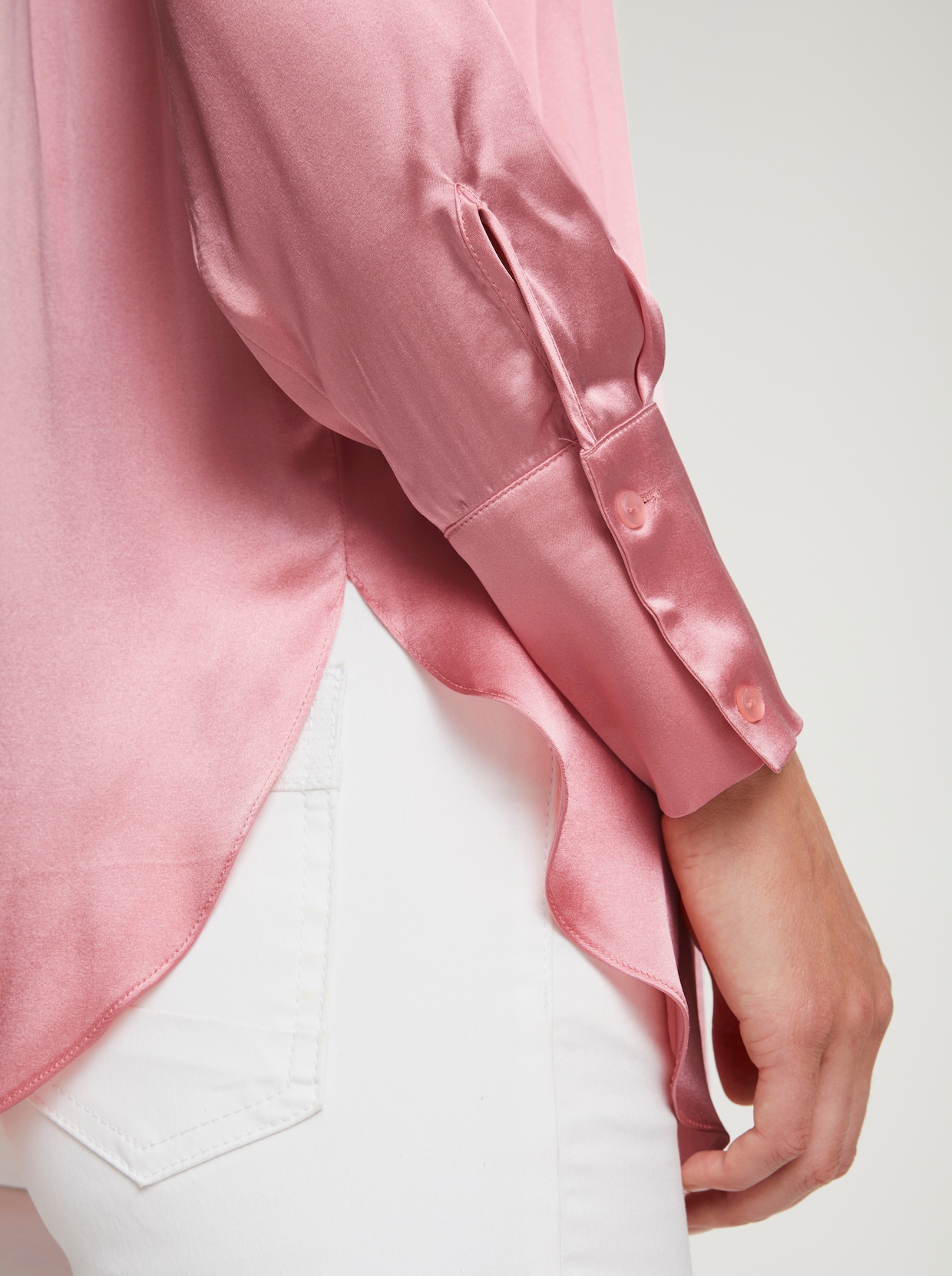 heine Zijden blouse - rozenkwarts